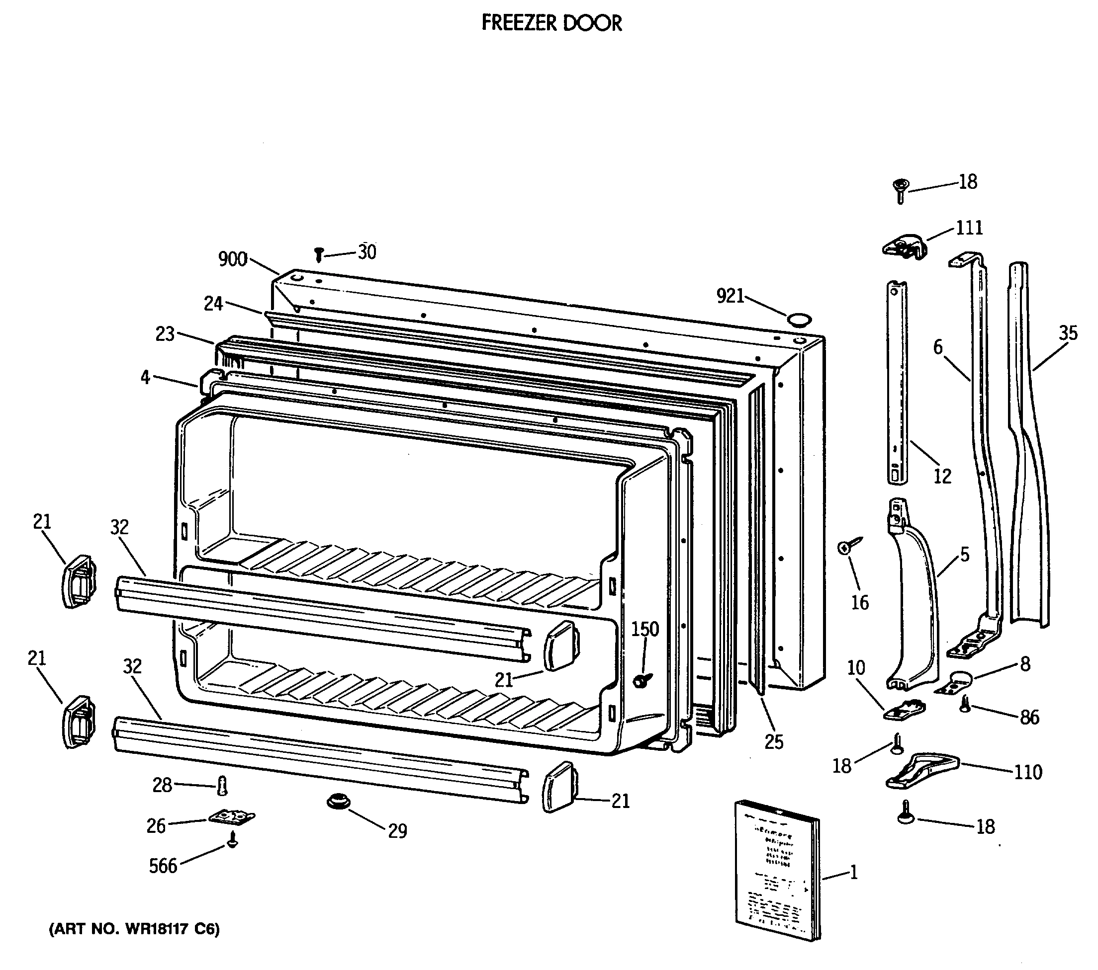 FREEZER DOOR