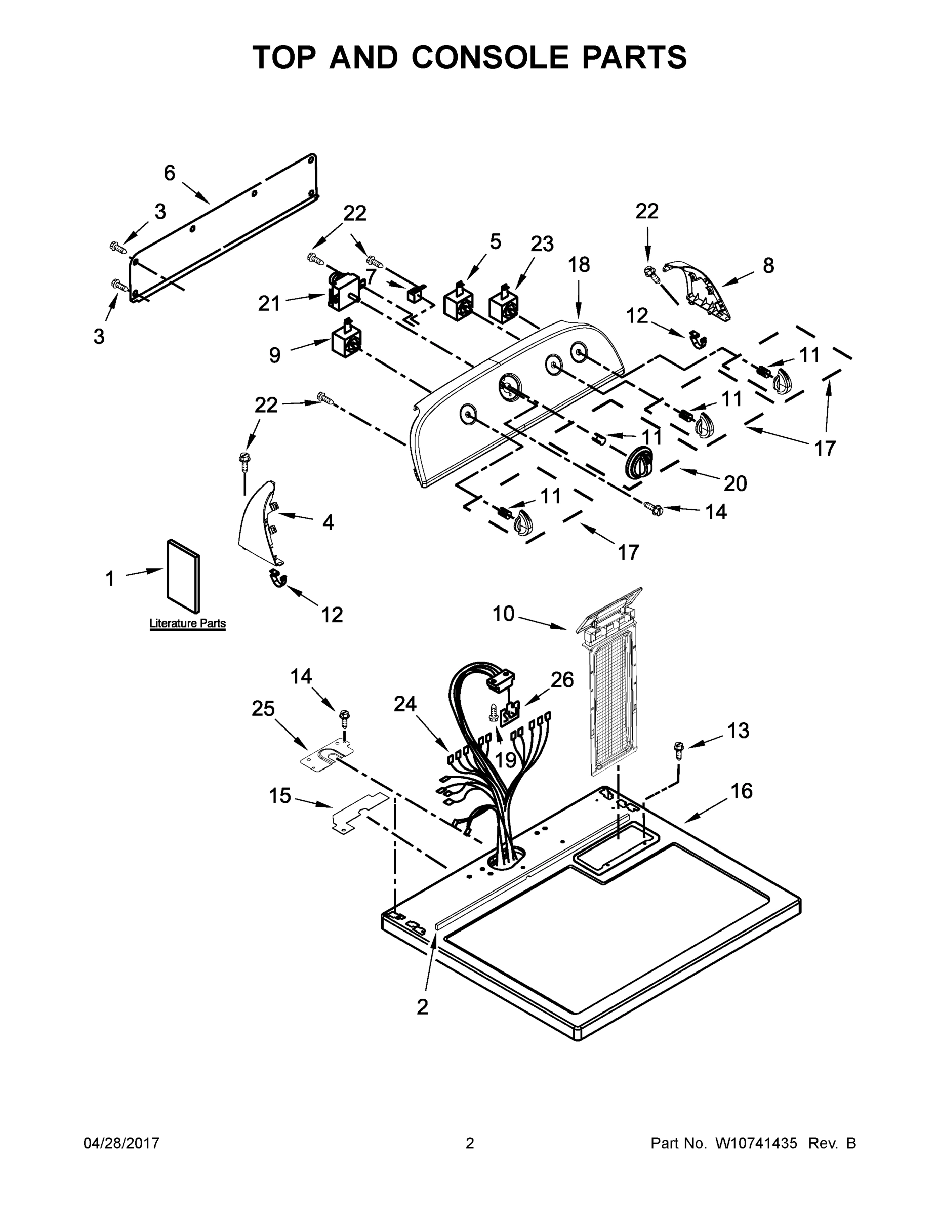 02 - TOP AND CONSOLE PARTS