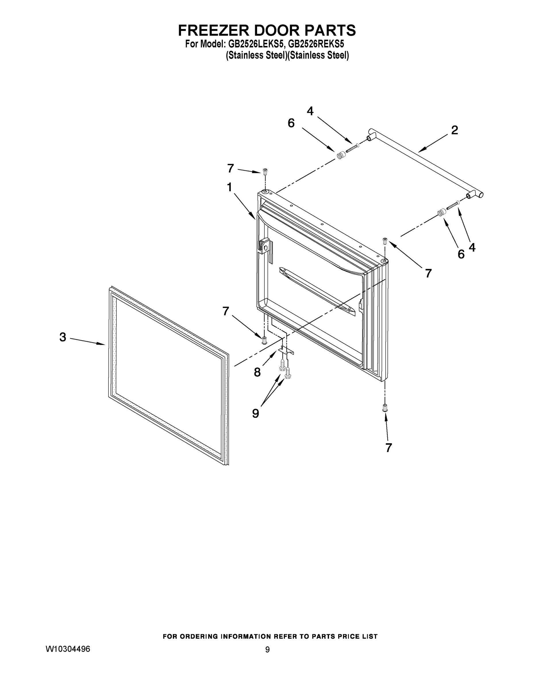 05 - FREEZER DOOR PARTS