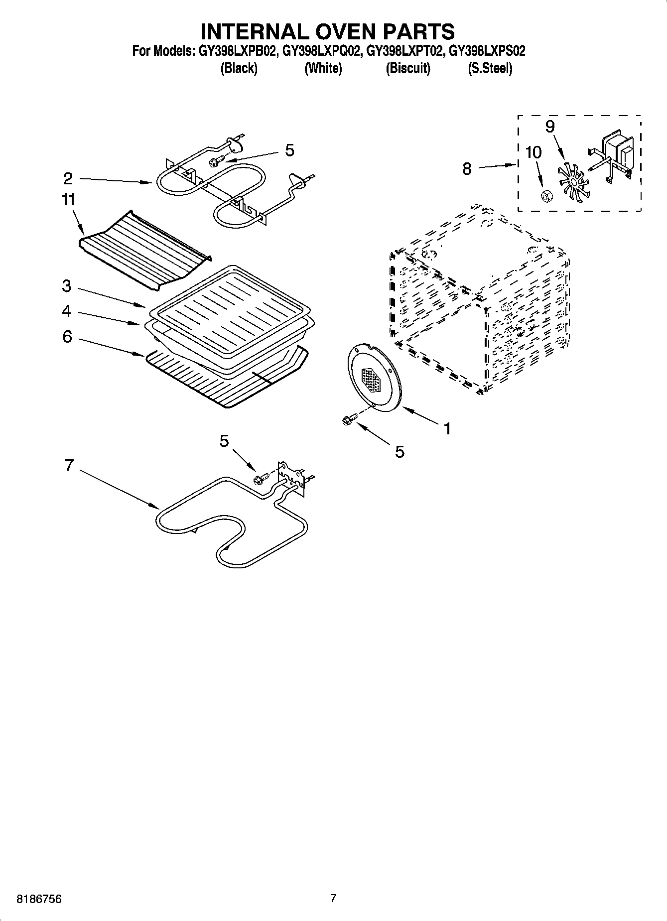 05 - INTERNAL OVEN PARTS