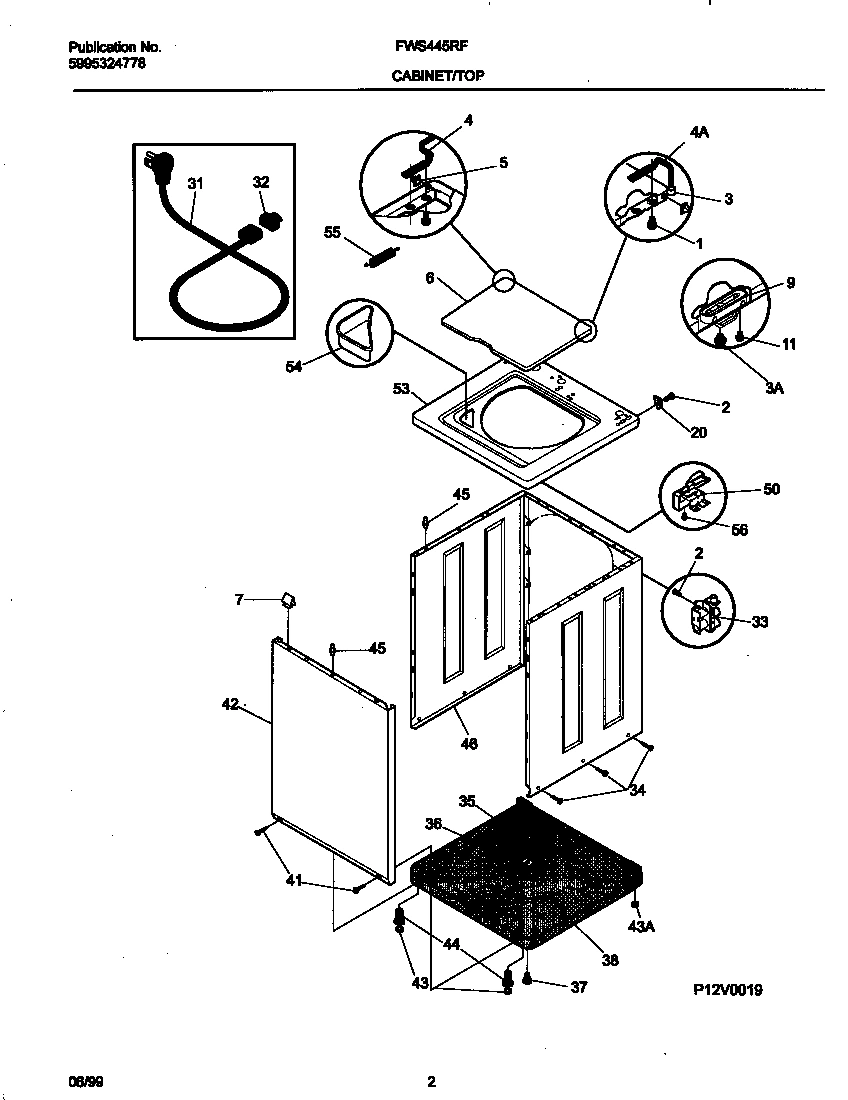 02 - P12V0019 WASHER CAB,TOP