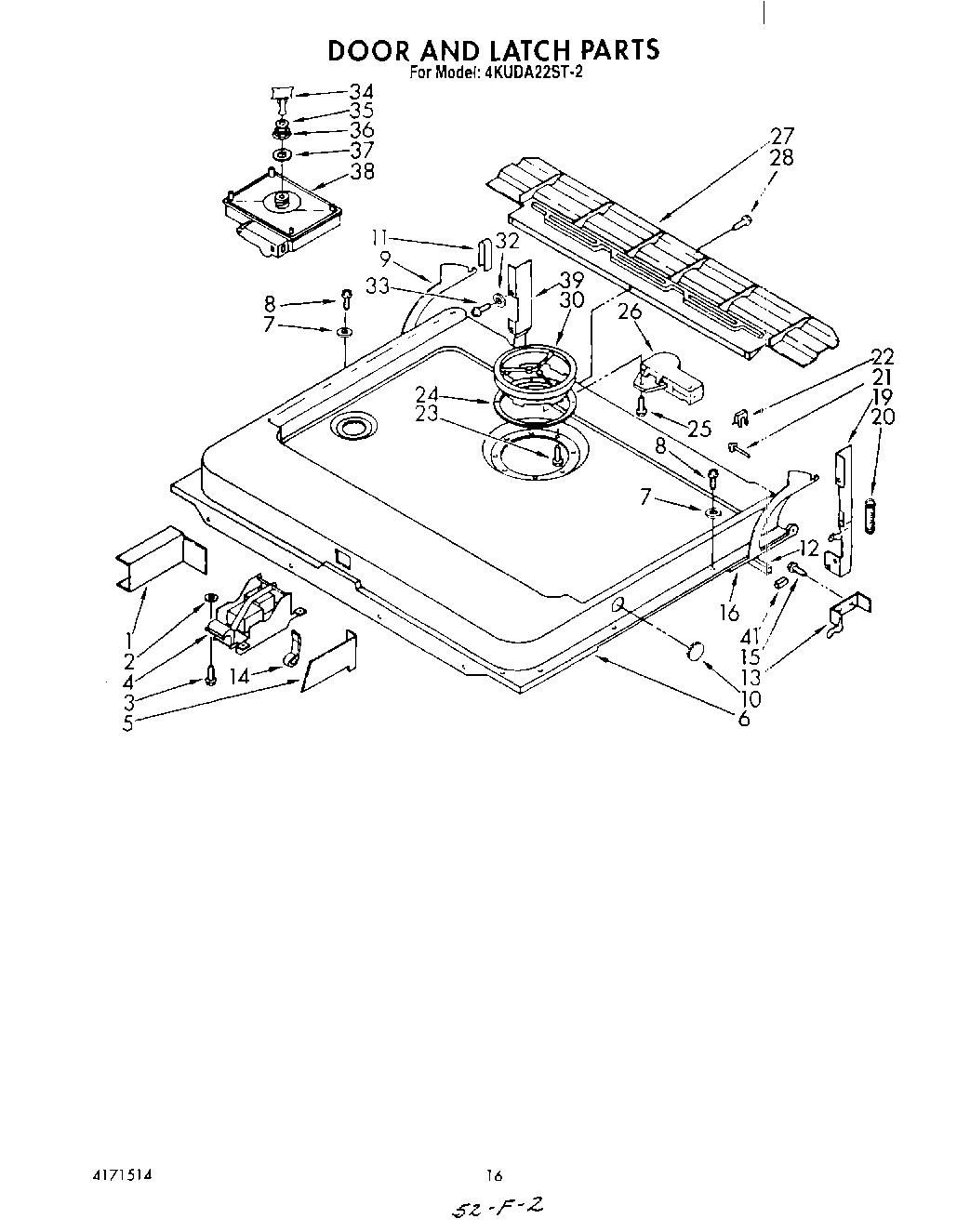 13 - DOOR AND LATCH