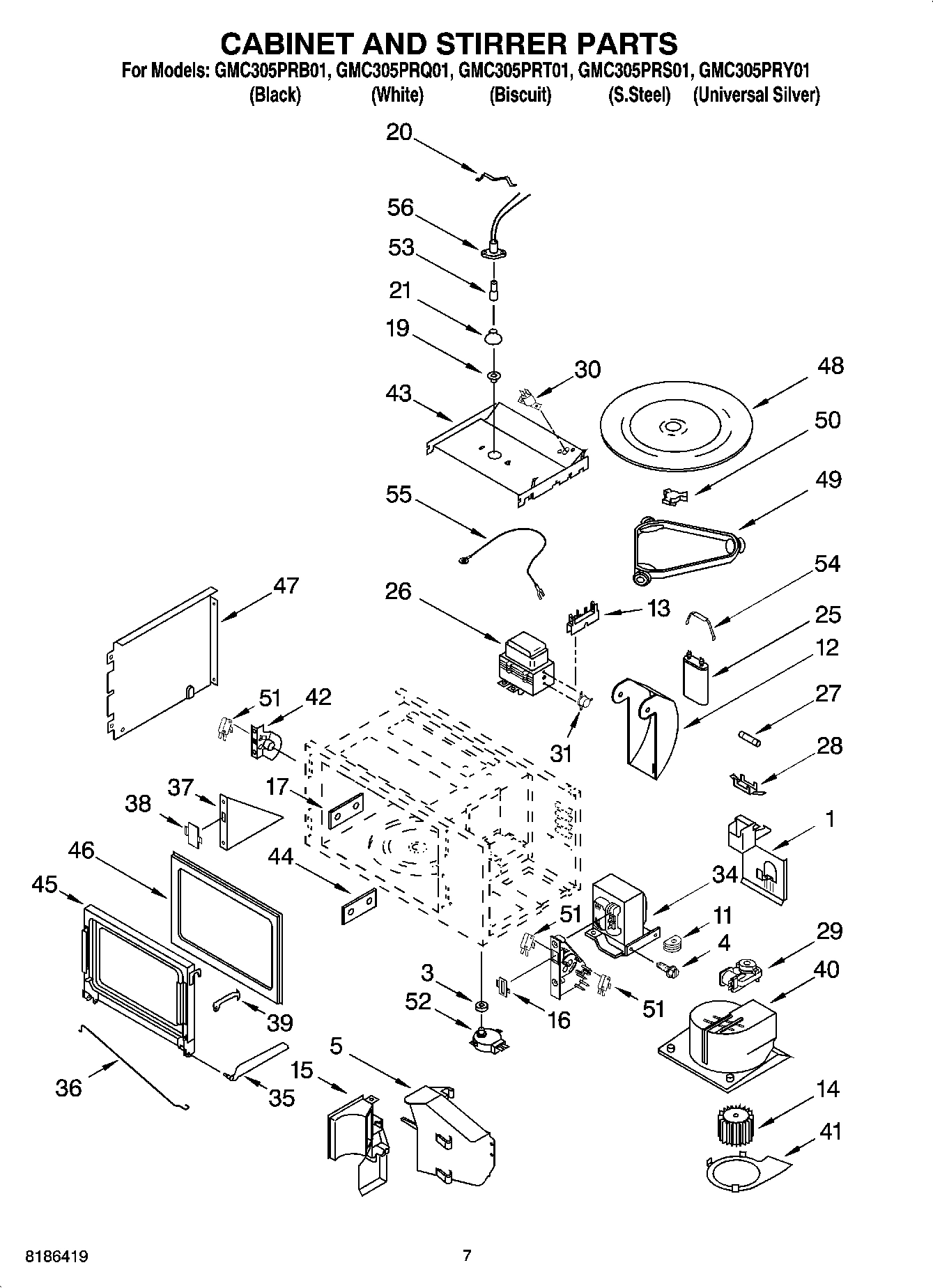 06 - CABINET AND STIRRER PARTS