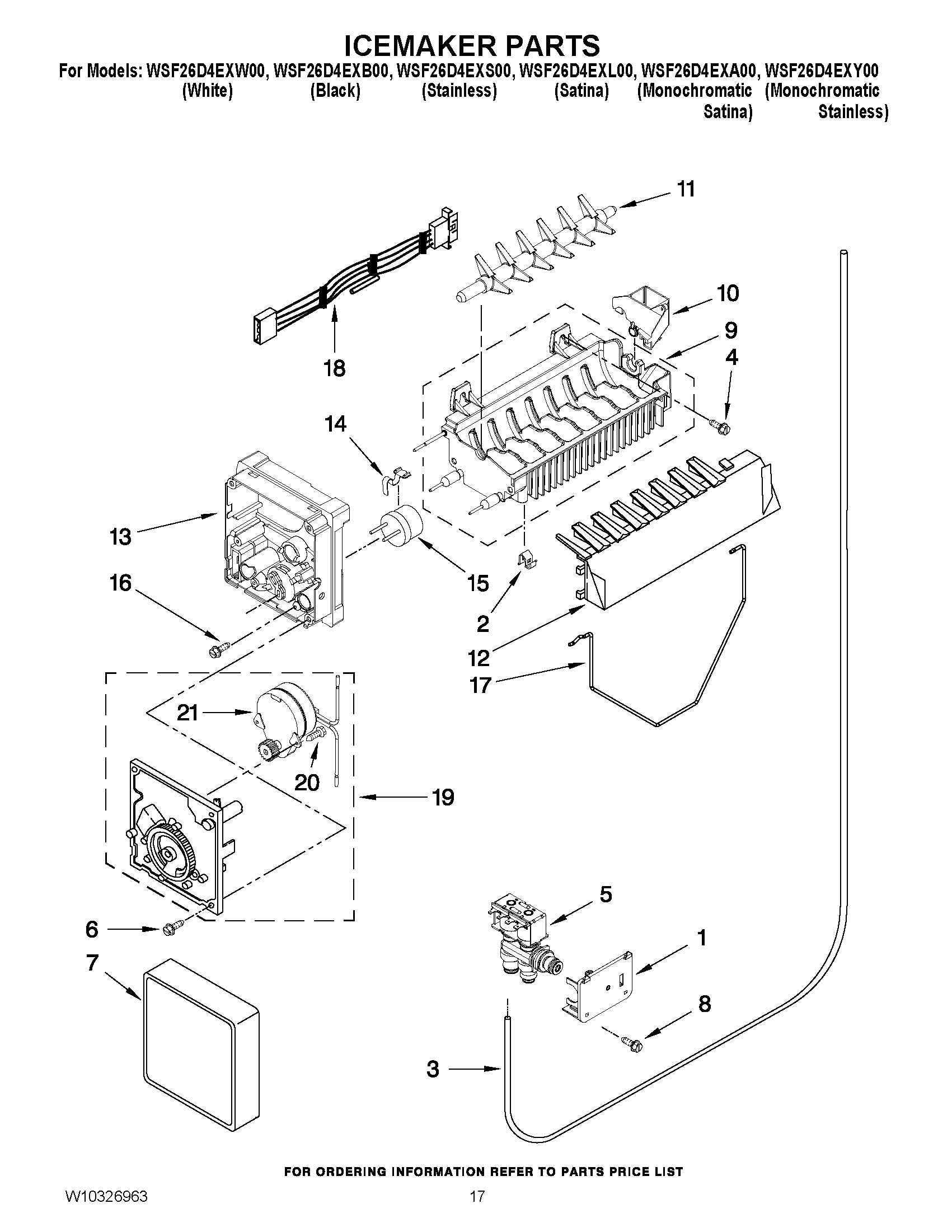 10 - ICEMAKER PARTS