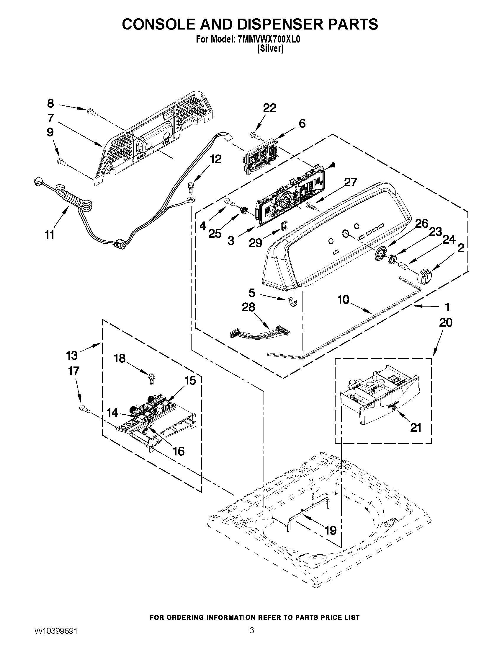 02 - CONSOLE AND DISPENSER PARTS