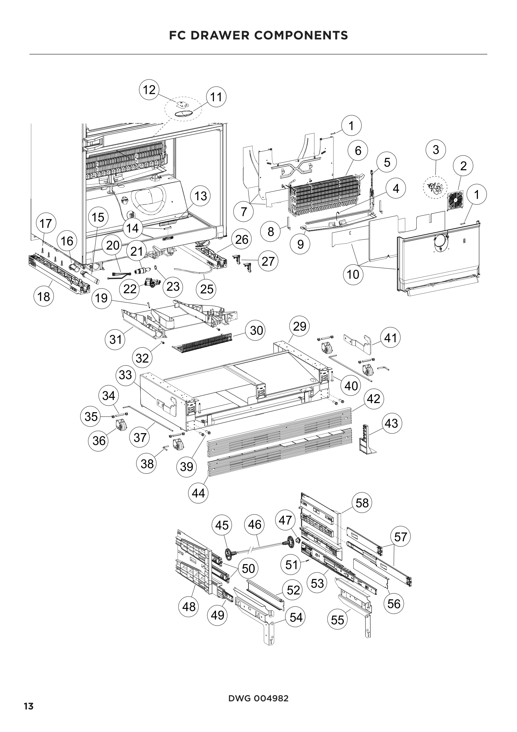FC DRAWER COMPONENTS