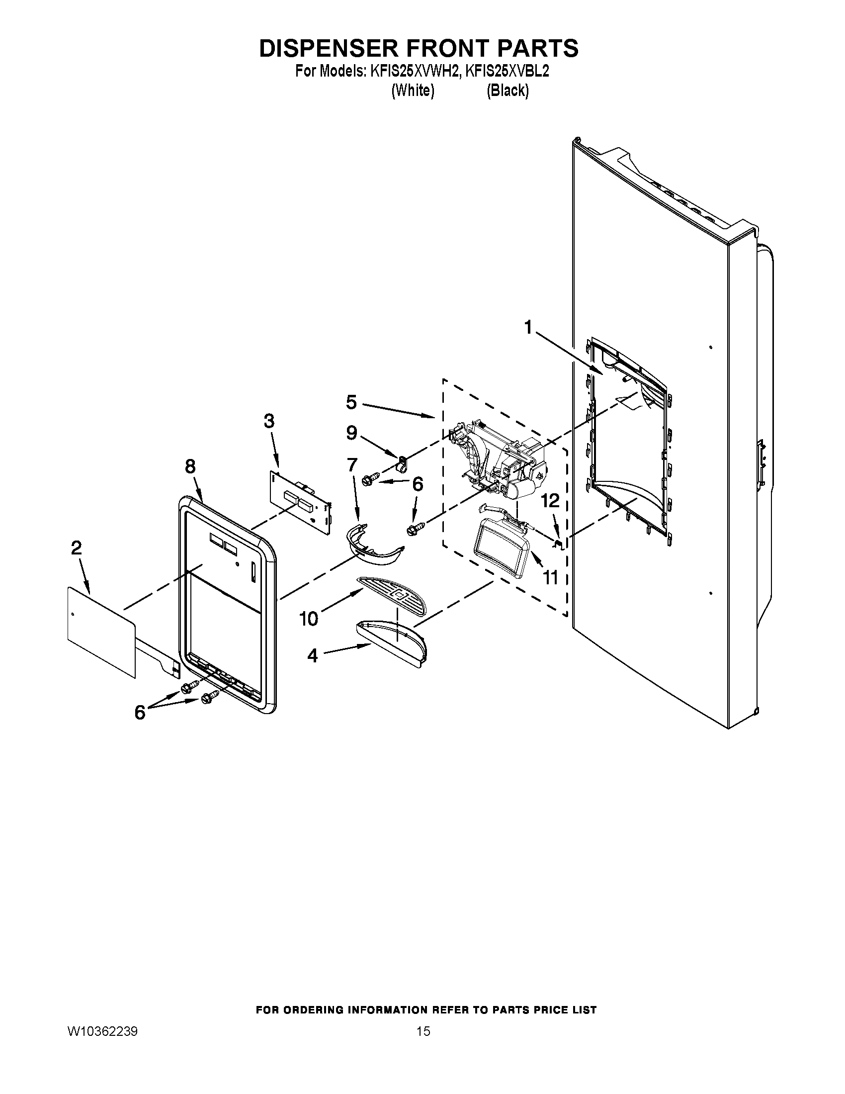 08 - DISPENSER FRONT PARTS