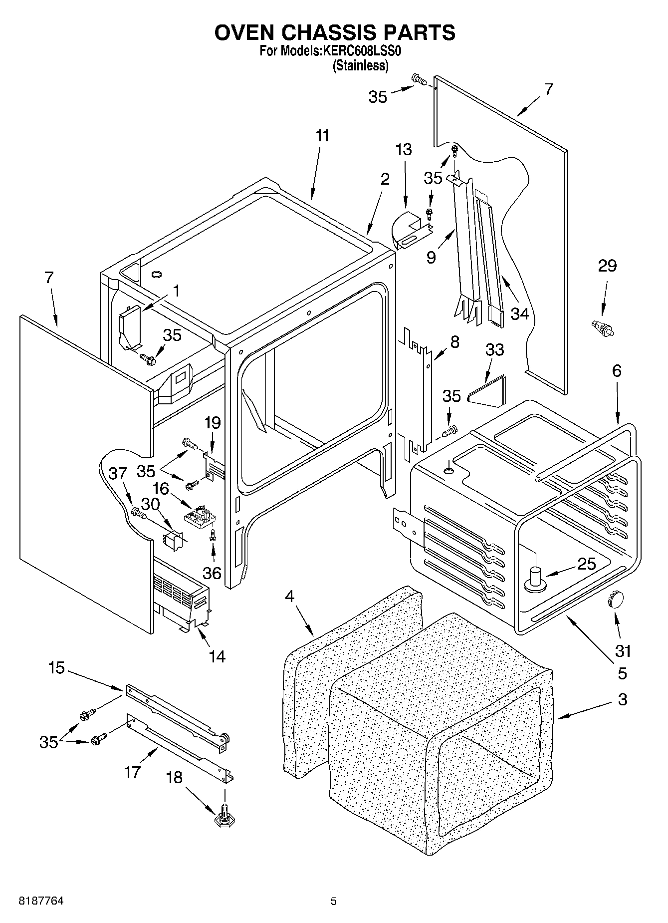 03 - OVEN CHASSIS PARTS