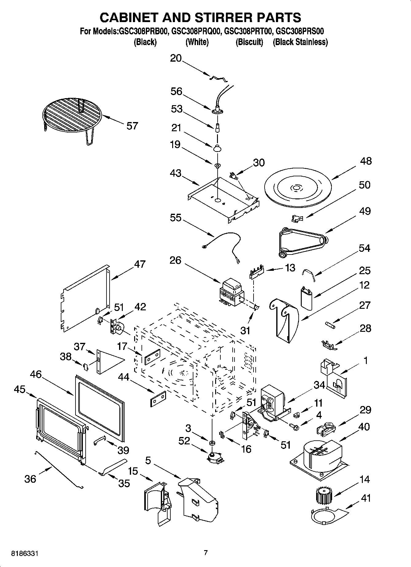 06 - CABINET AND STIRRER PARTS