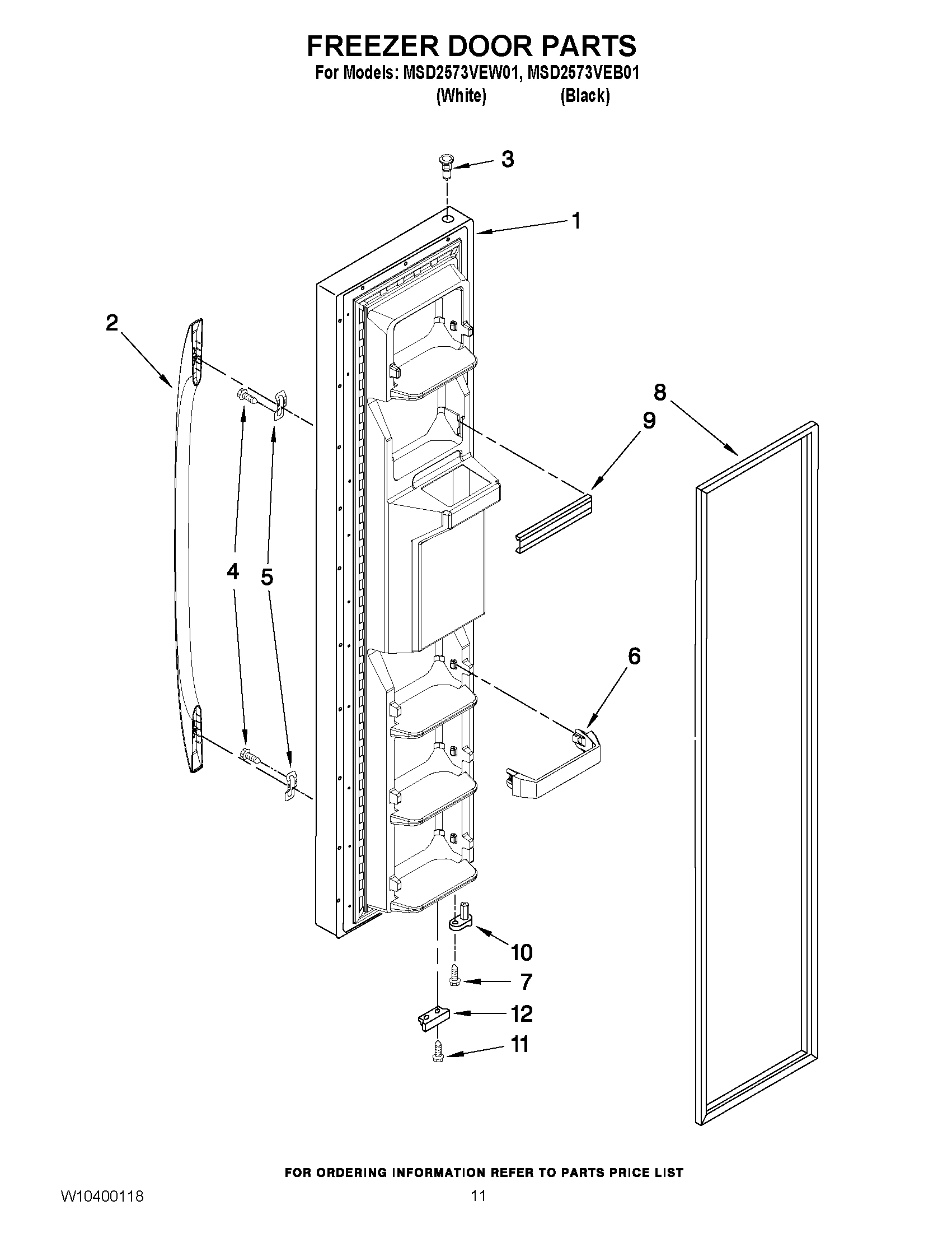 07 - FREEZER DOOR PARTS