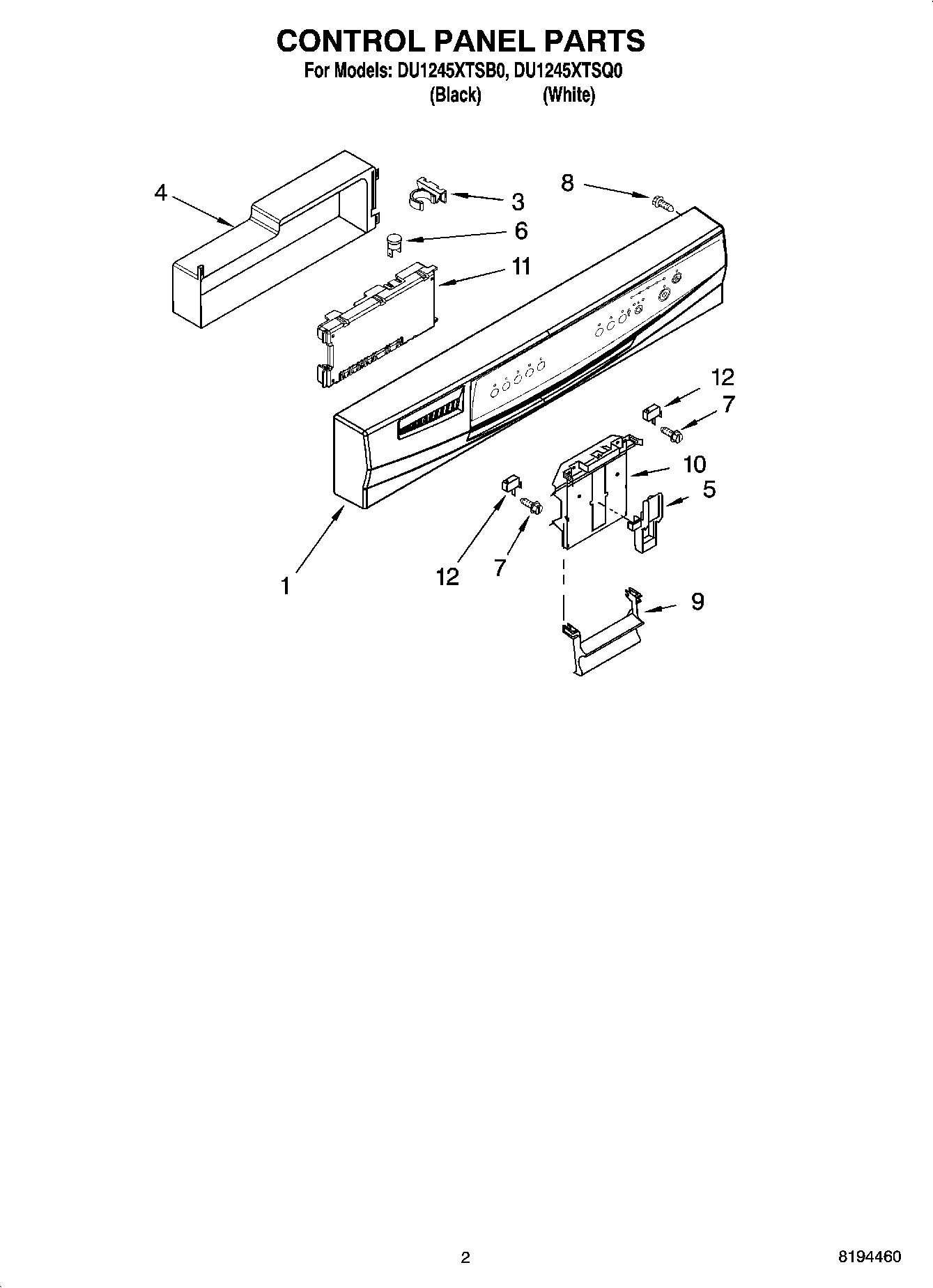 02 - CONTROL PANEL PARTS