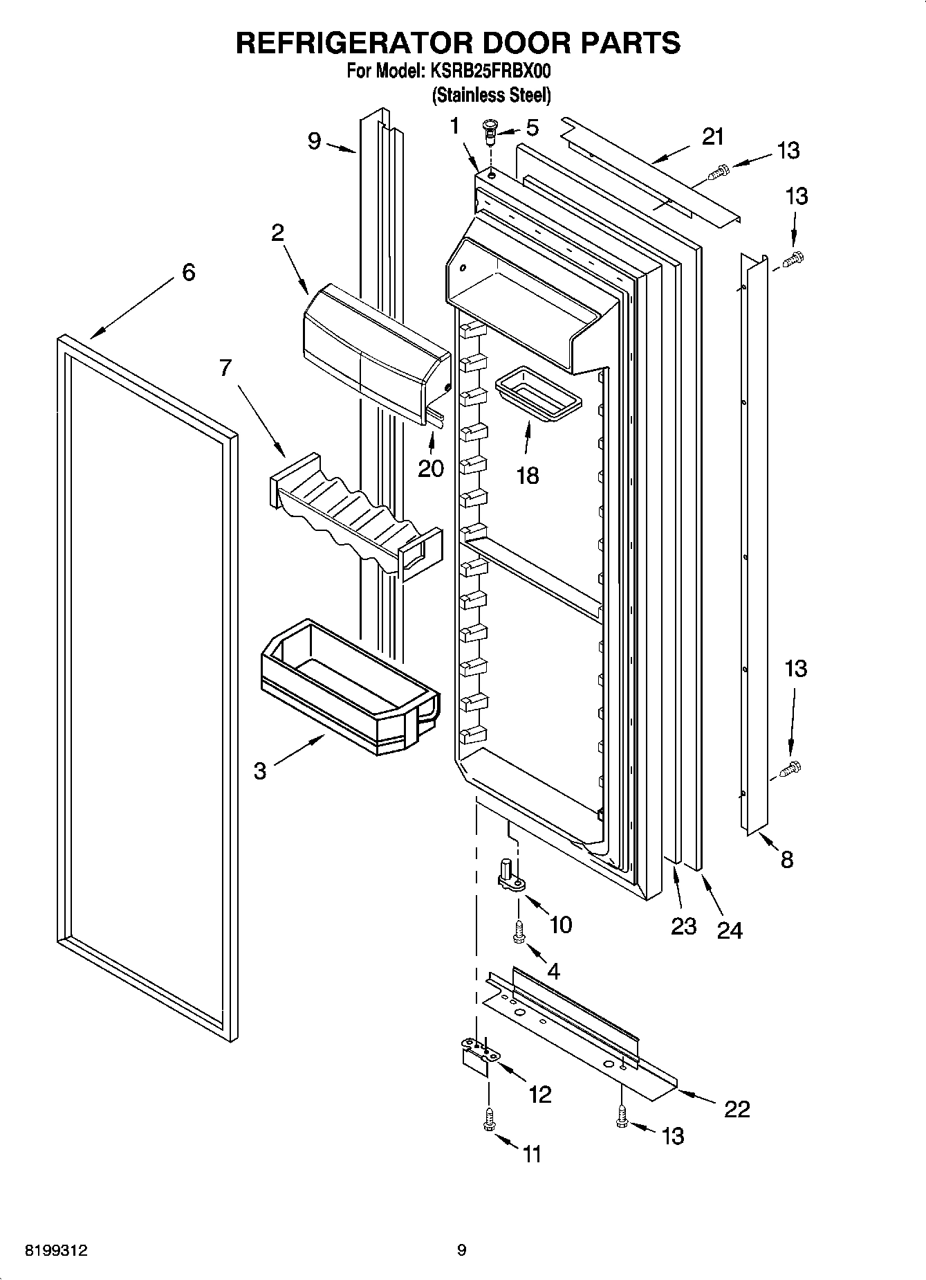06 - REFRIGERATOR DOOR PARTS