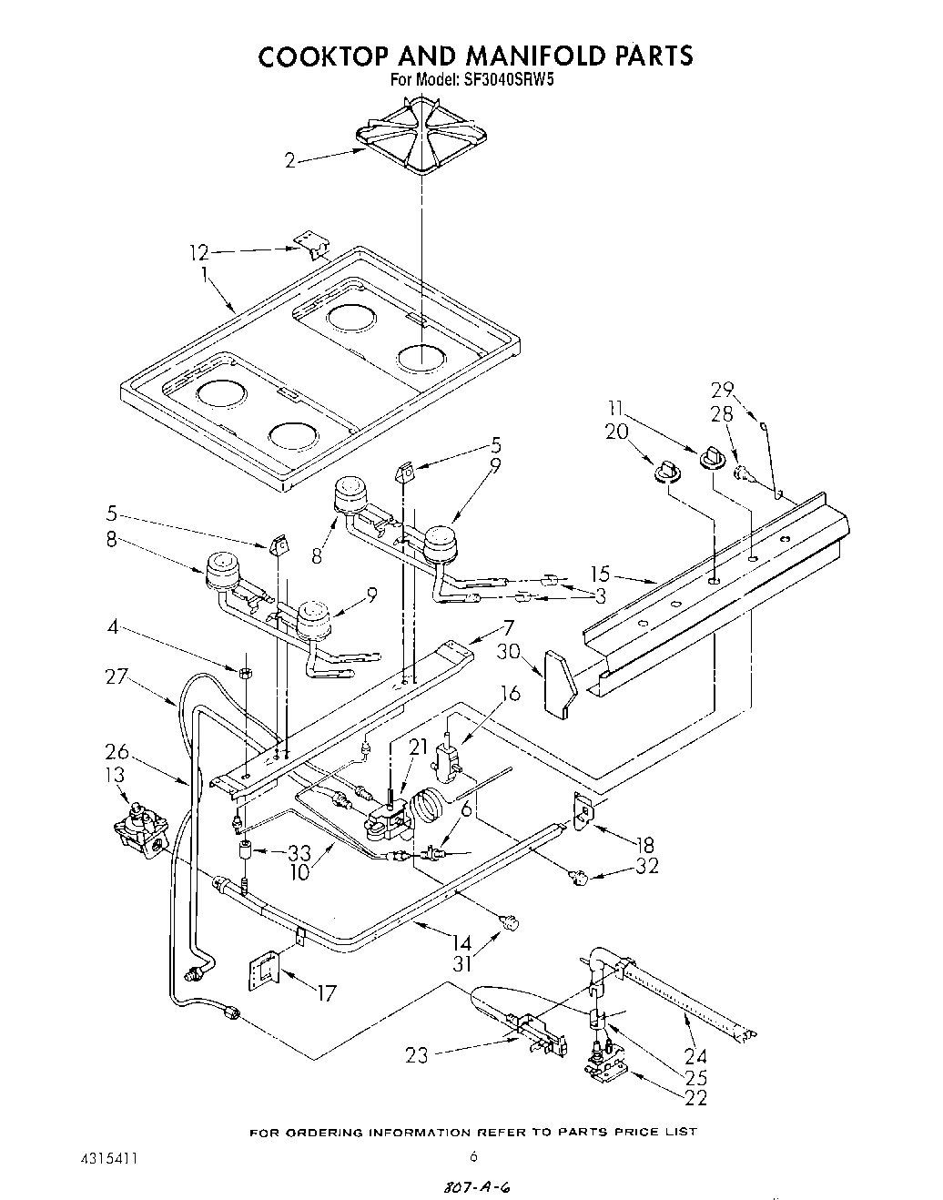 05 - COOK TOP AND MANIFOLD , LITERATURE