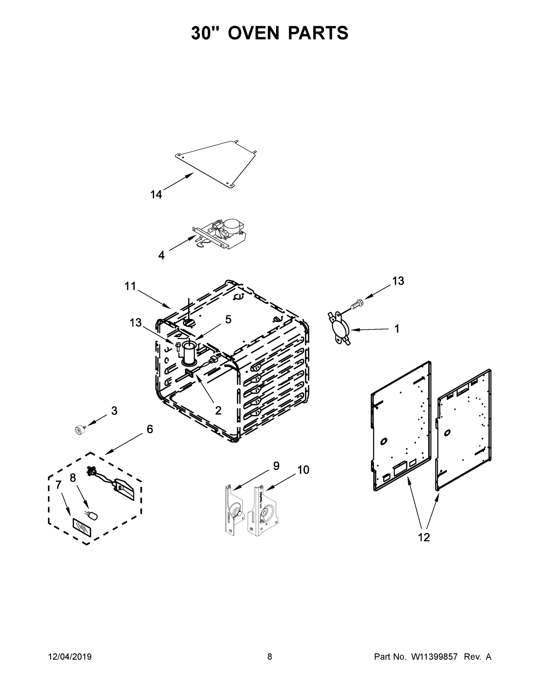 05 - 30" OVEN PARTS