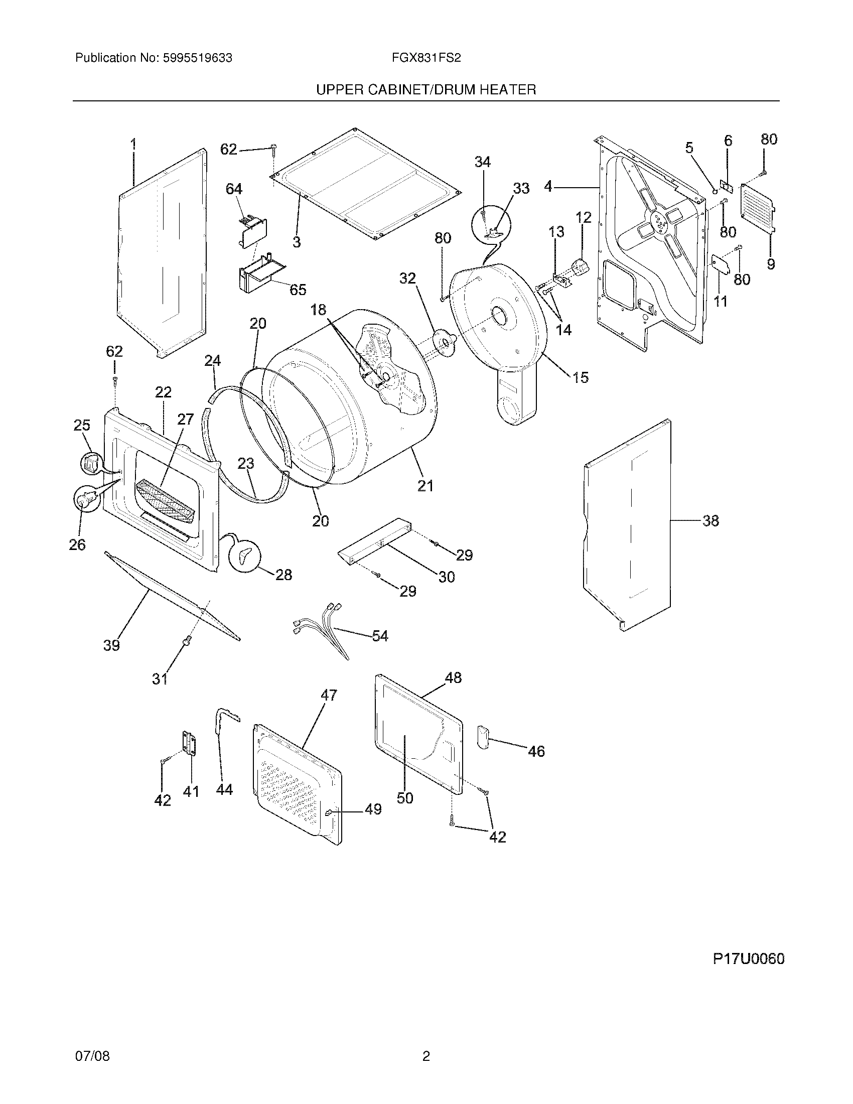 03 - UPPER CABINET/DRUM HEATER
