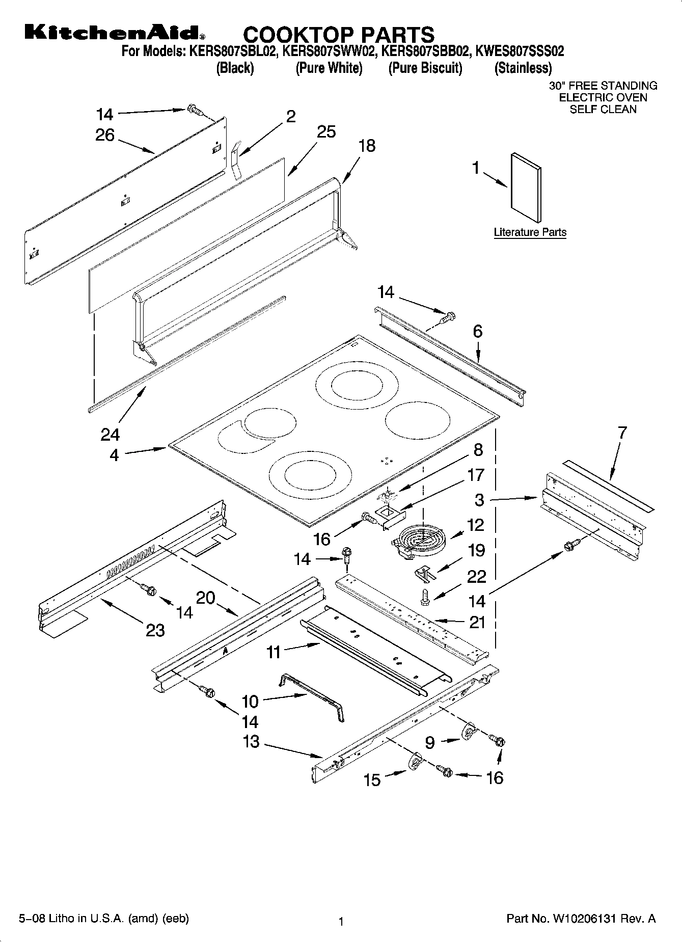 01 - COOKTOP PARTS