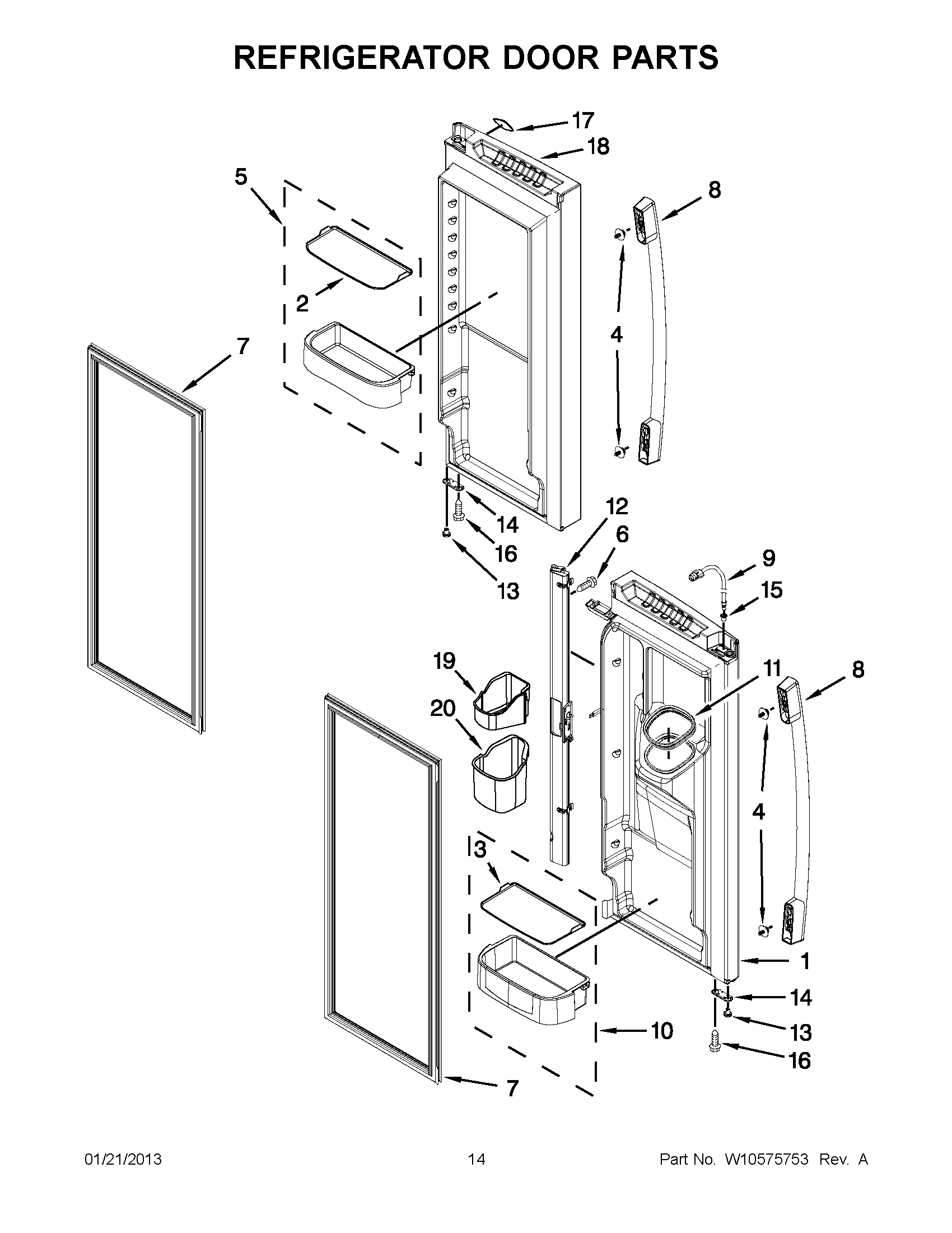 07 - REFRIGERATOR DOOR PARTS