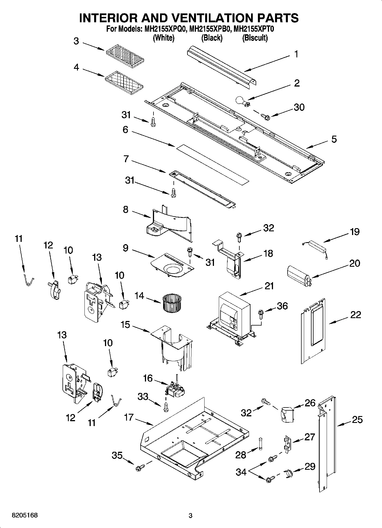 03 - INTERIOR AND VENTILATION PARTS