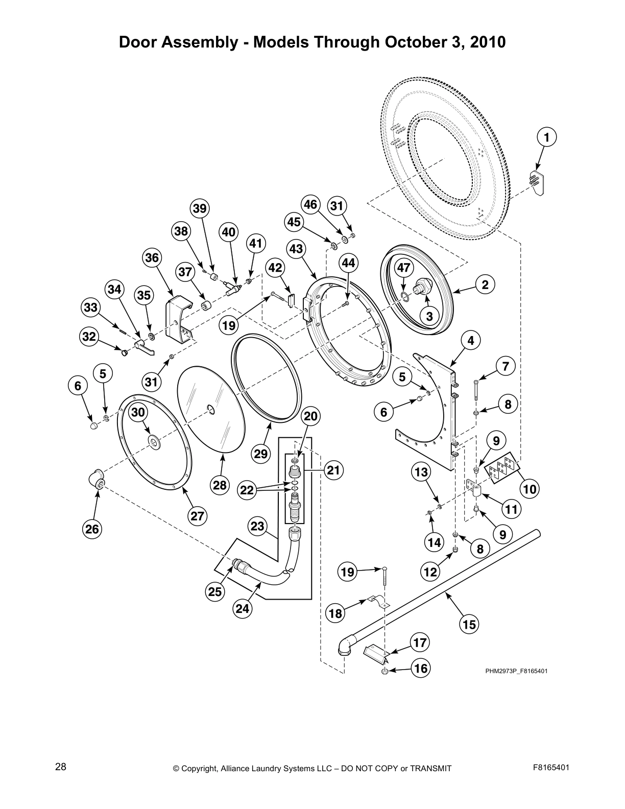 Door Assembly - Models Through October 3, 2010