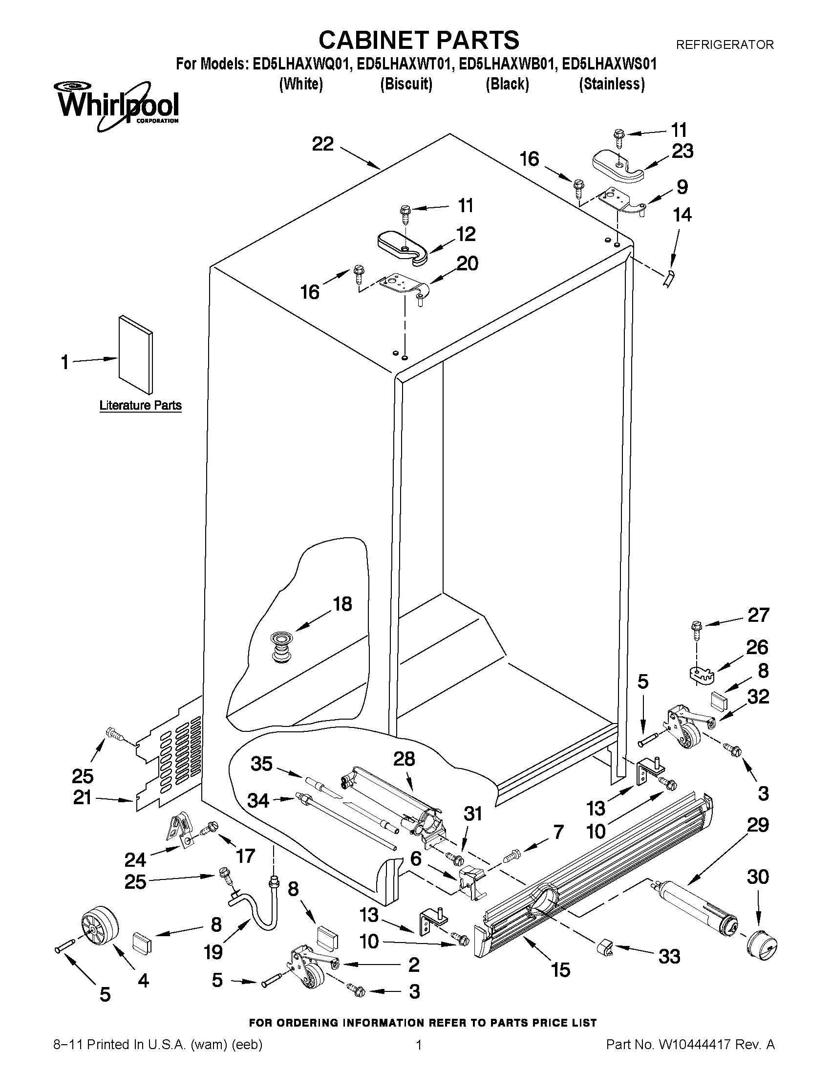 01 - CABINET PARTS