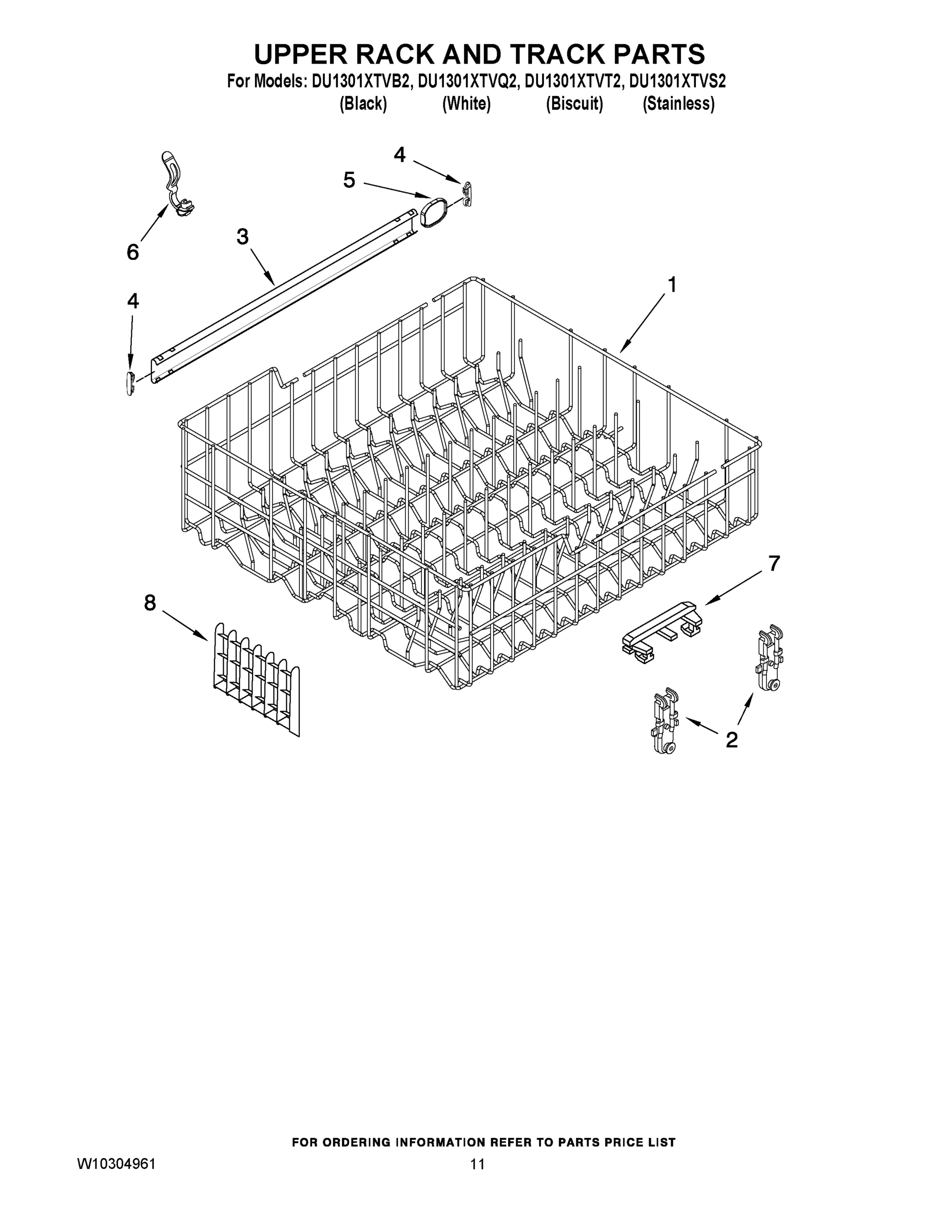 09 - UPPER RACK AND TRACK PARTS