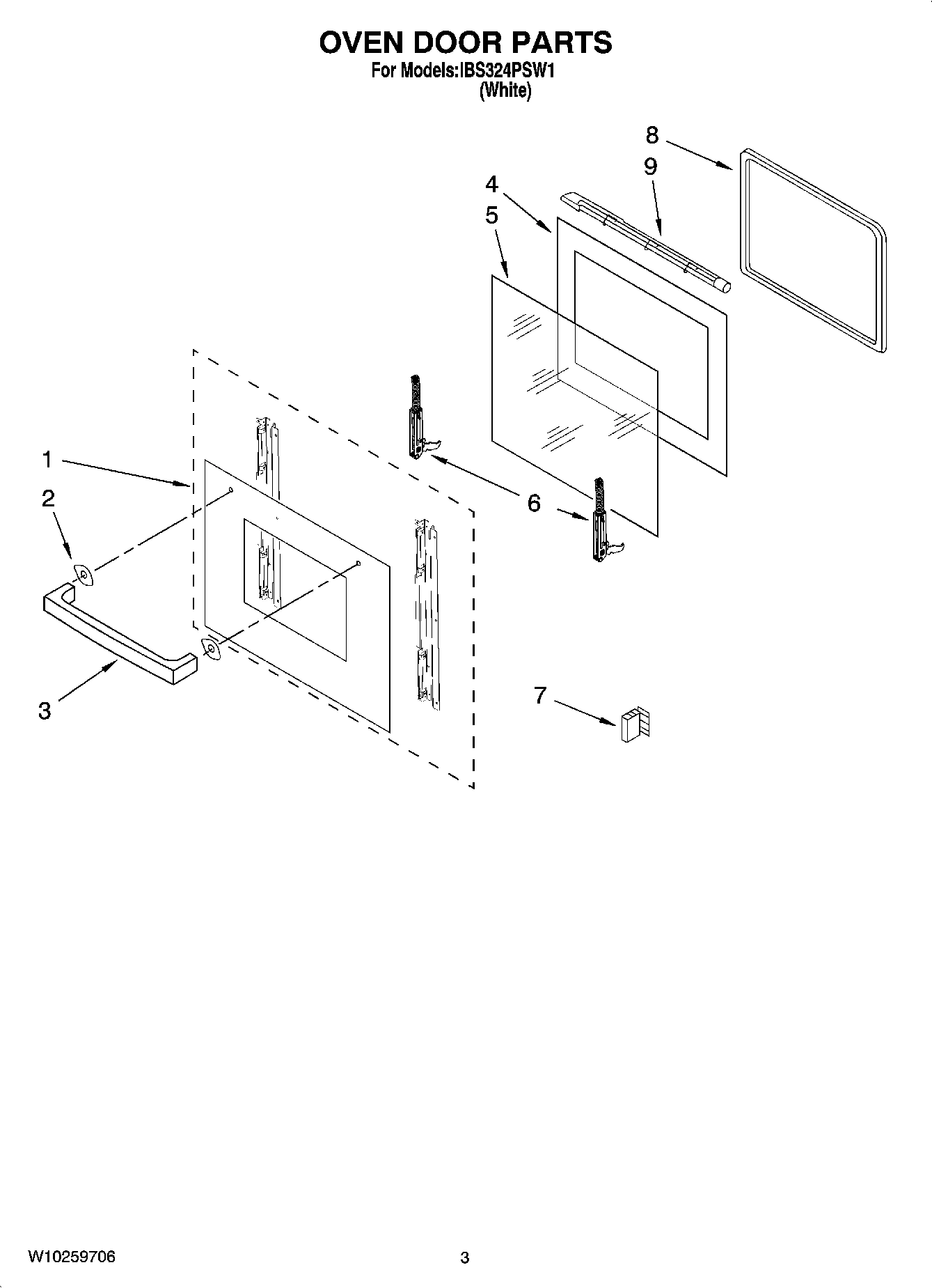 02 - OVEN DOOR PARTS
