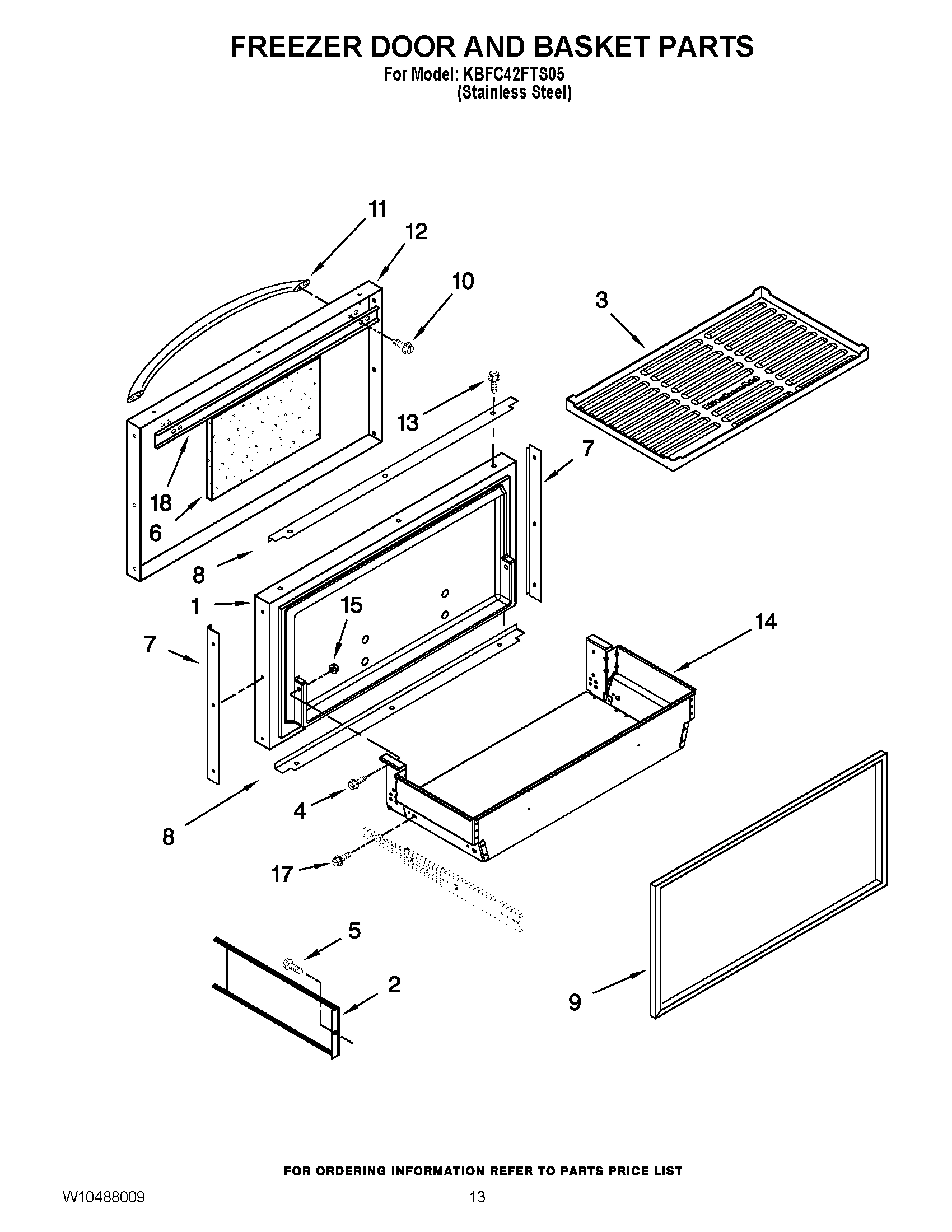 08 - FREEZER DOOR AND BASKET PARTS
