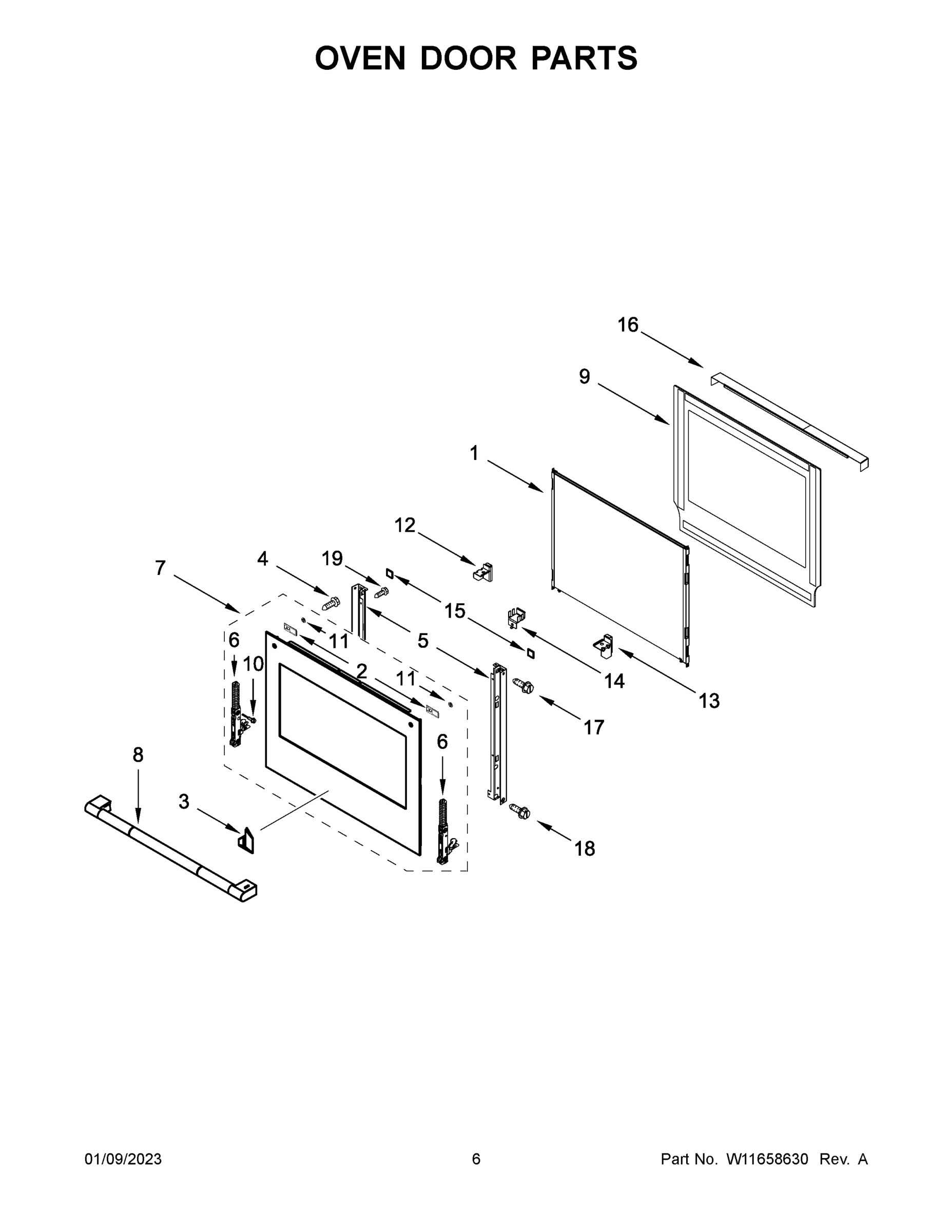 04 - OVEN DOOR PARTS