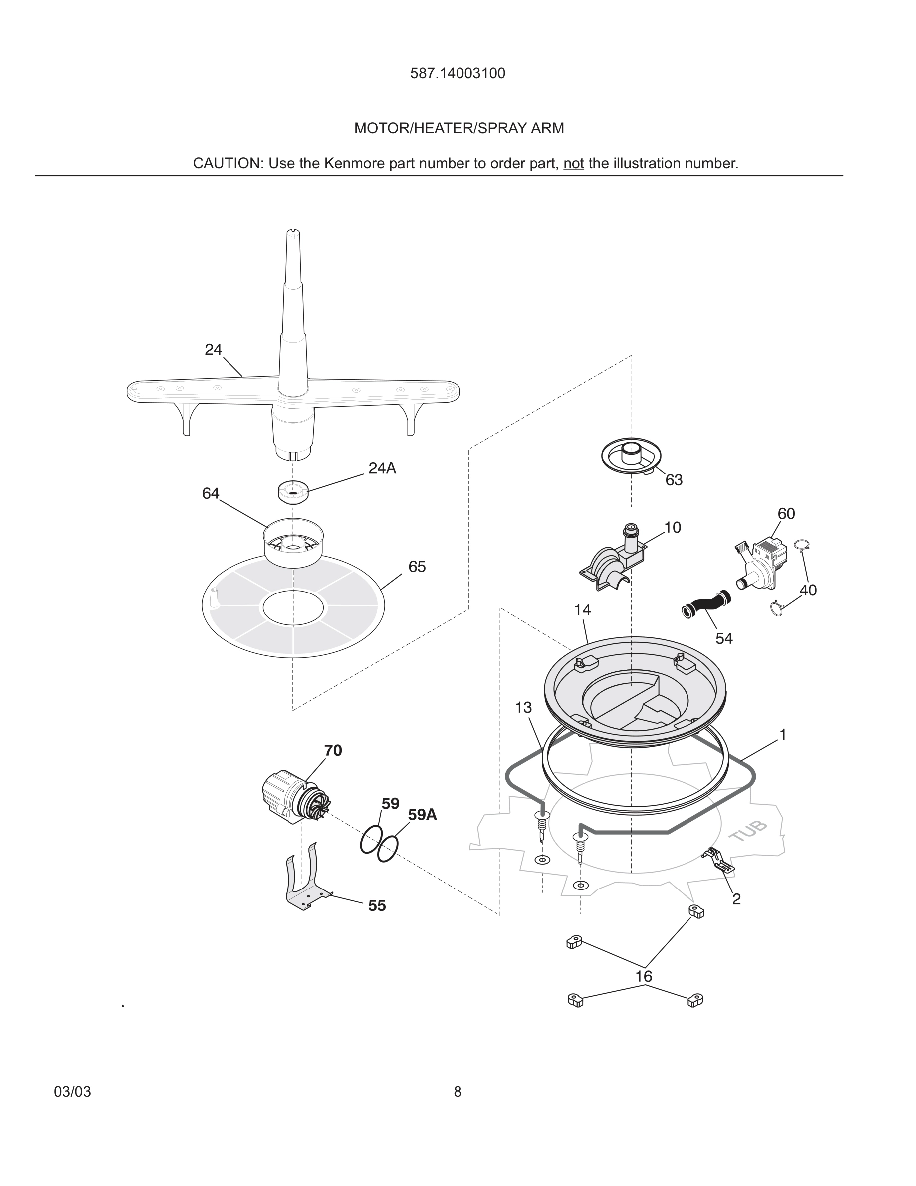 09 - MOTOR/HEATER/SPRAY ARM