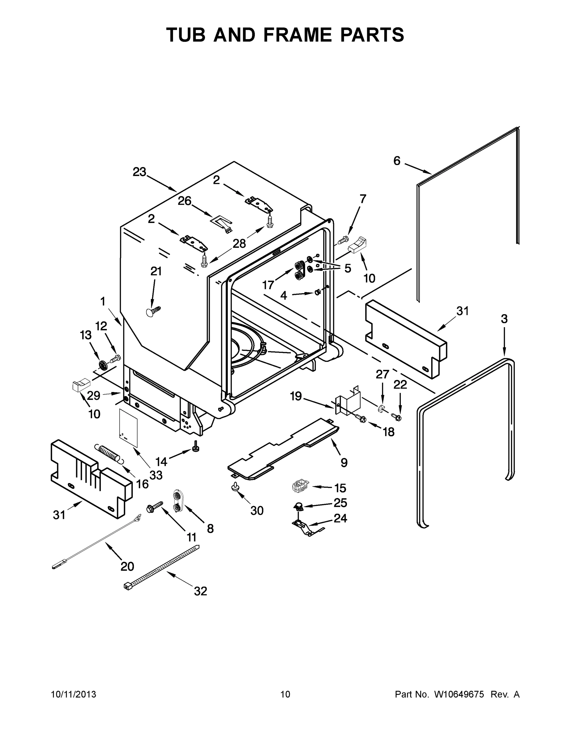 06 - TUB AND FRAME PARTS