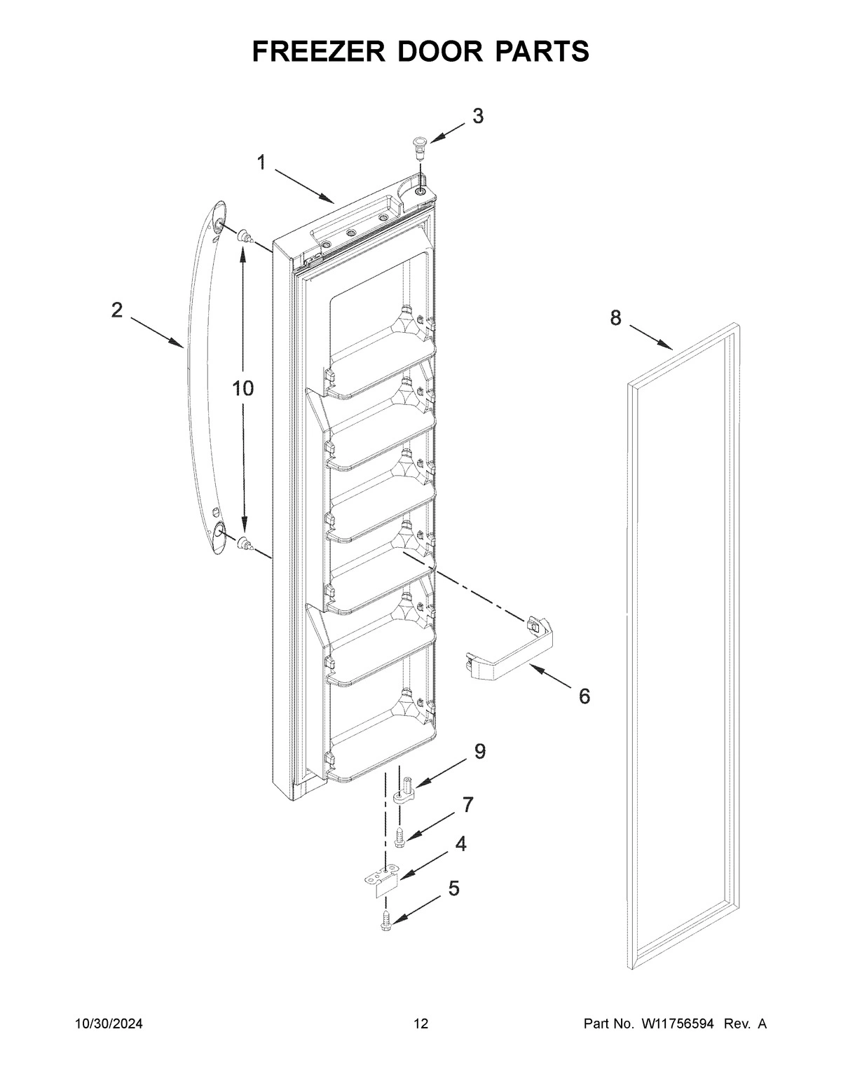 07 - FREEZER DOOR PARTS