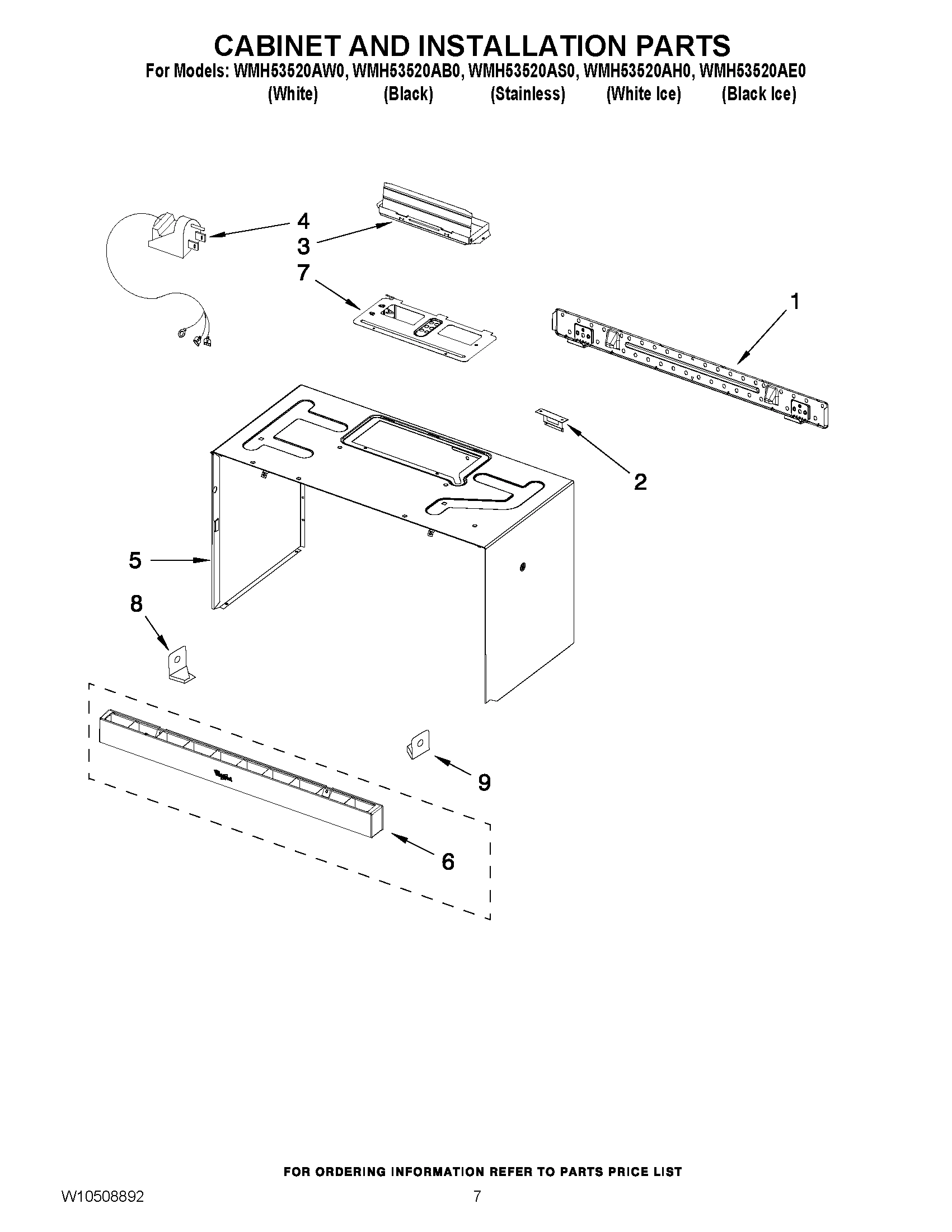 06 - CABINET AND INSTALLATION PARTS