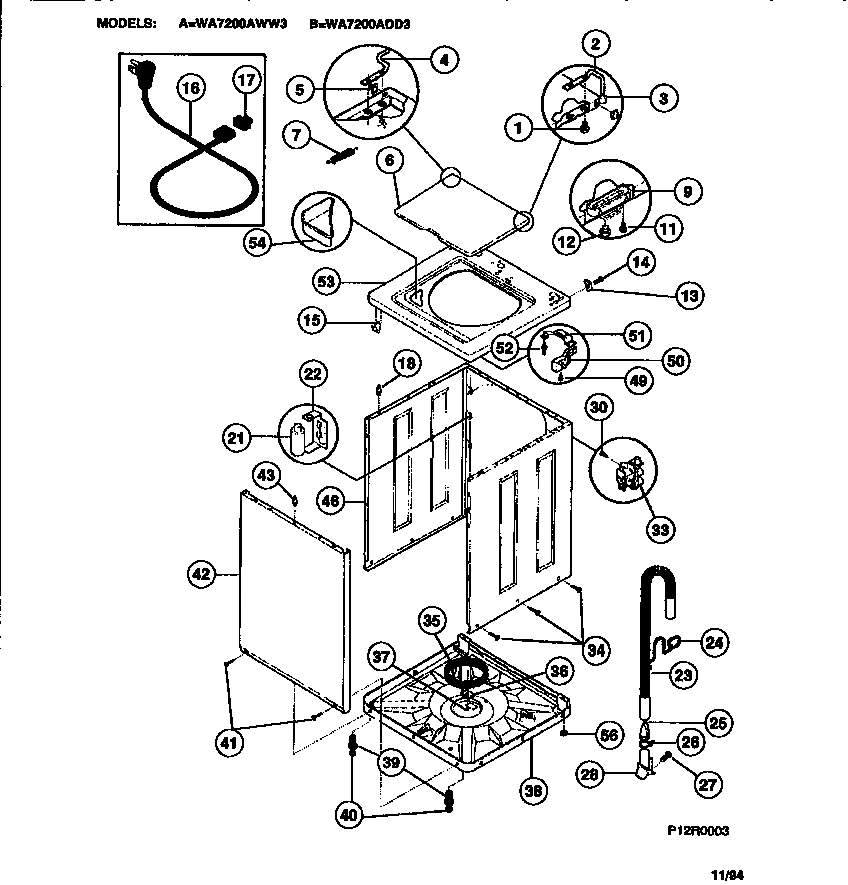 02 - CABINET, TOP PANEL, BASE