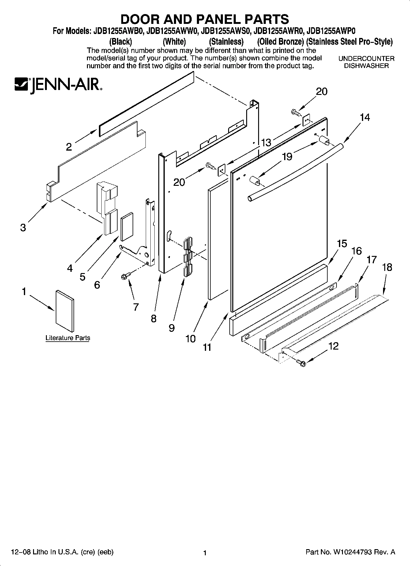 01 - DOOR AND PANEL PARTS