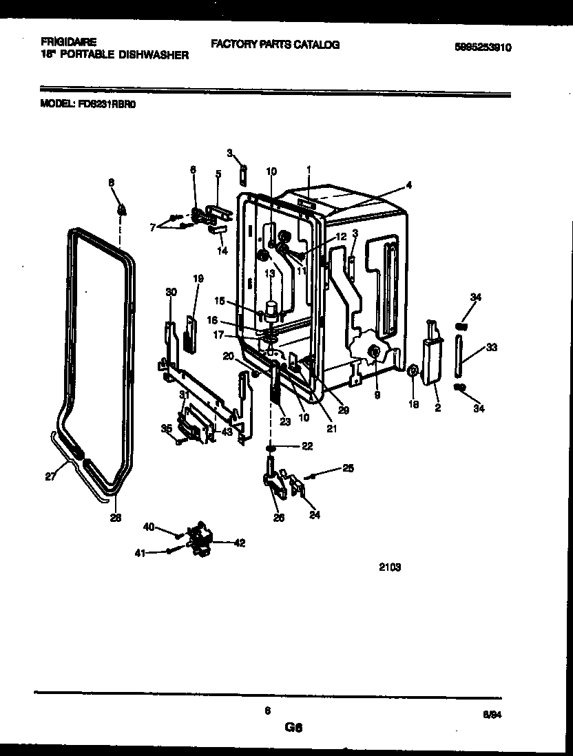 05 - TUB AND FRAME PARTS