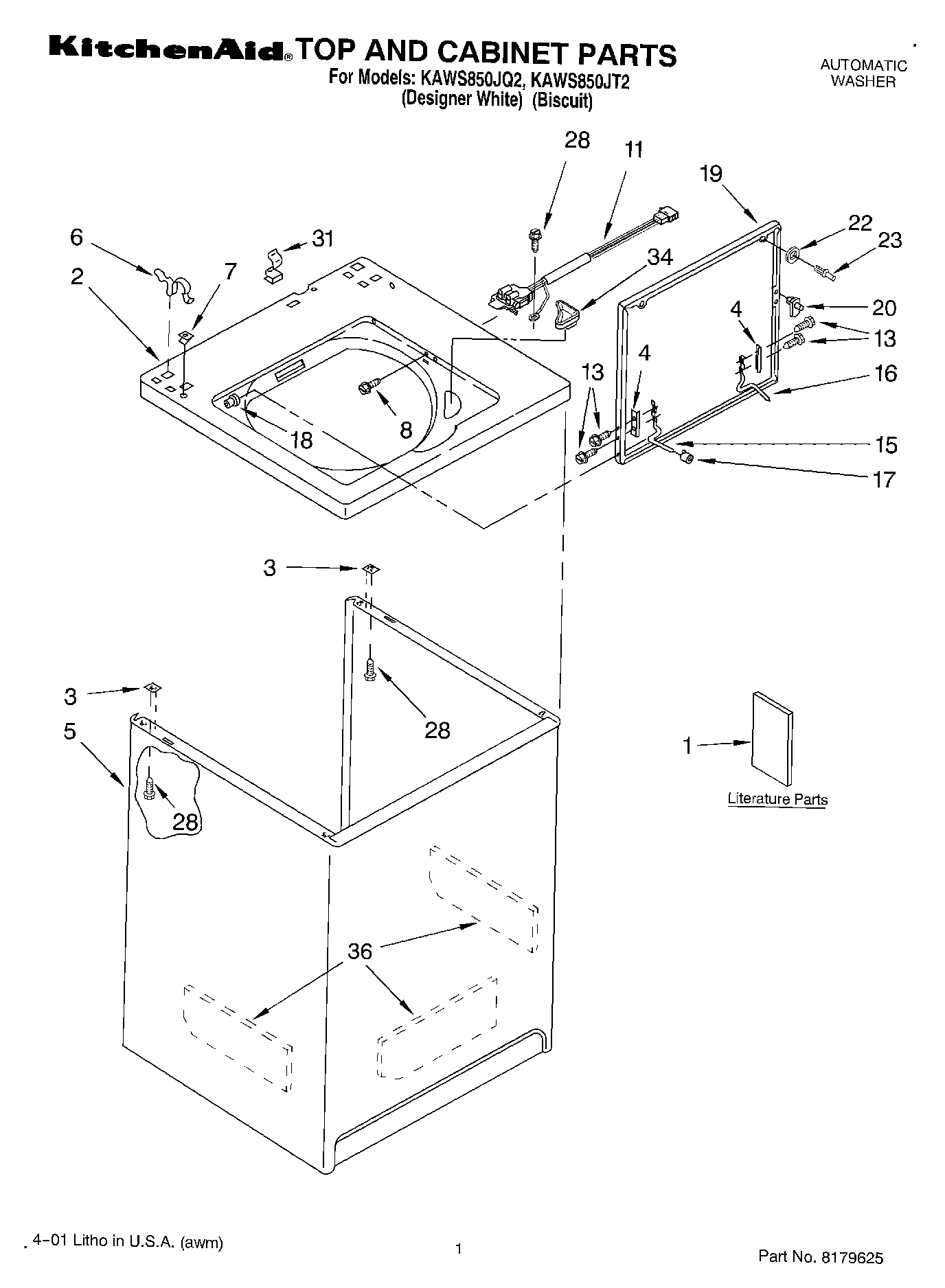 01 - TOP AND CABINET, LITERATURE