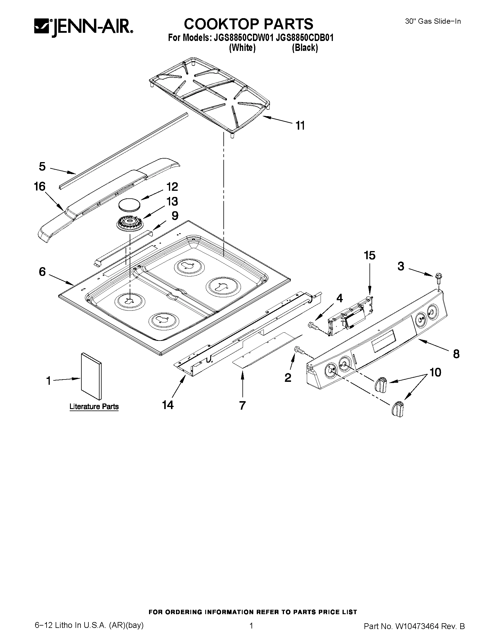 01 - COOKTOP PARTS