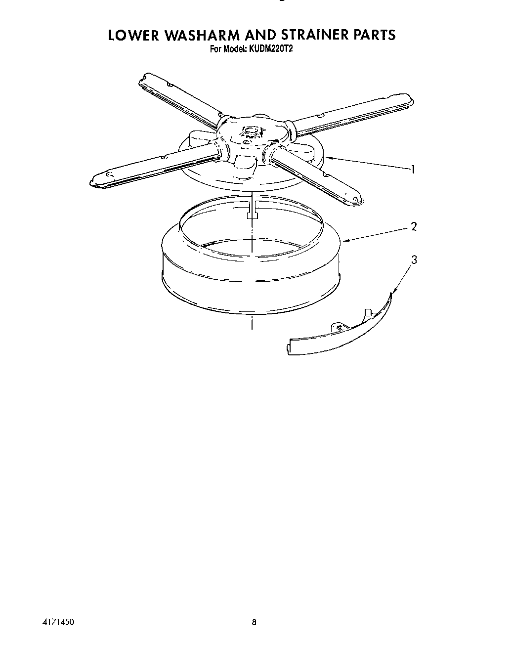 06 - LOWER WASHARM AND STRAINER