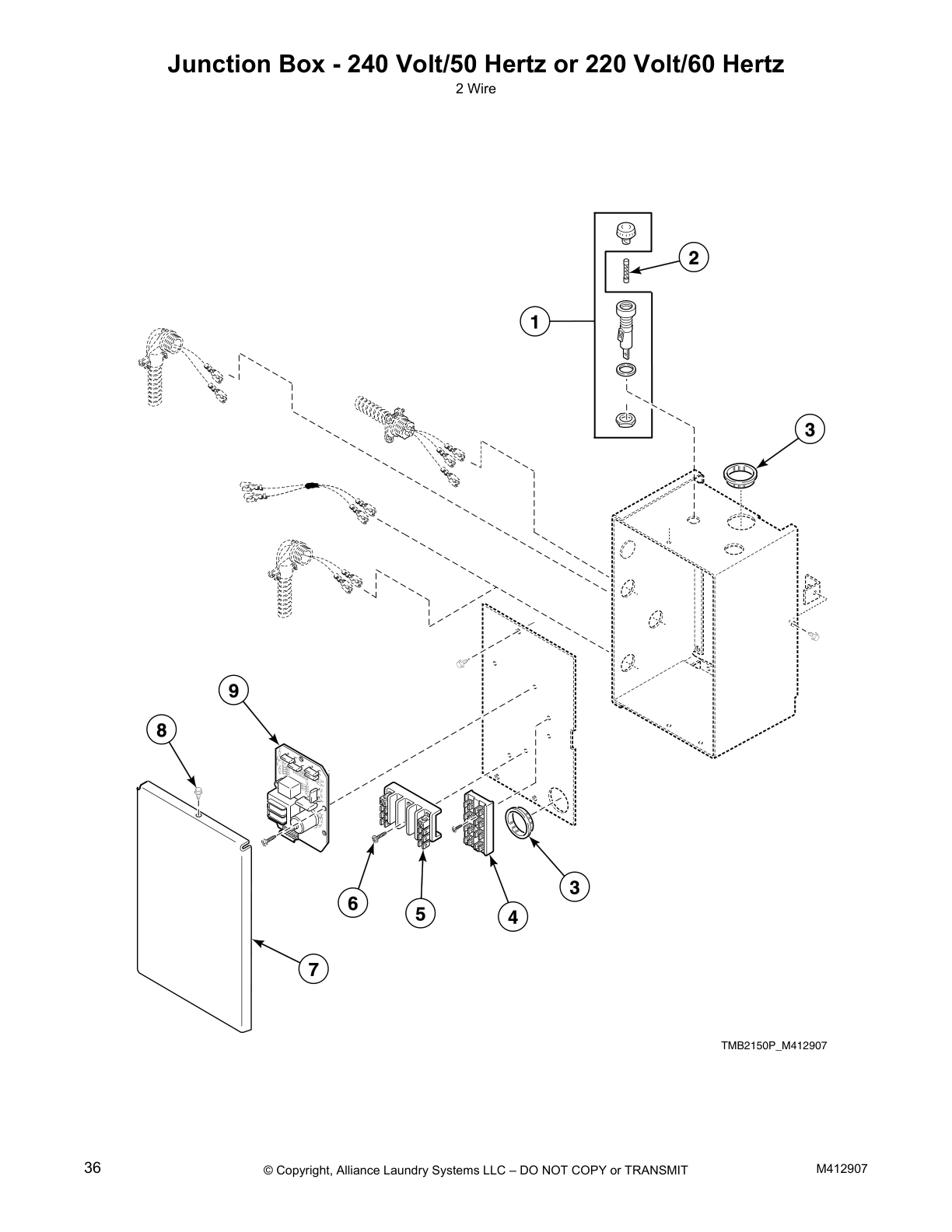 Junction Box - 240 Volt/50 Hertz or 220 Volt/60 Hertz