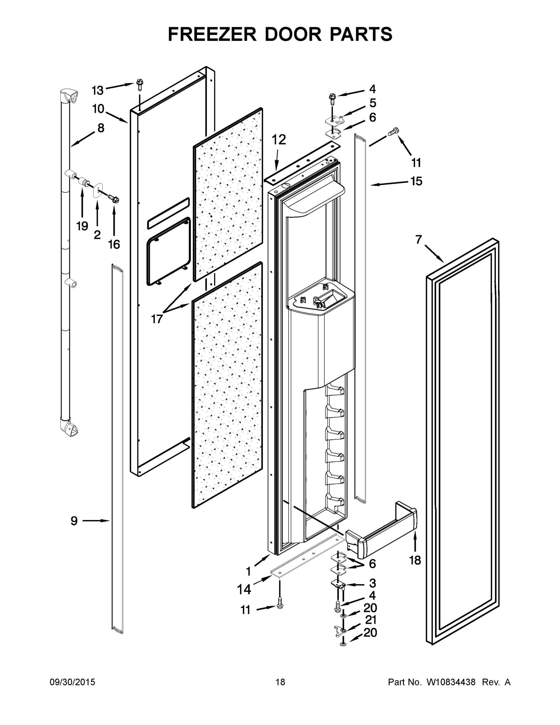 10 - FREEZER DOOR PARTS