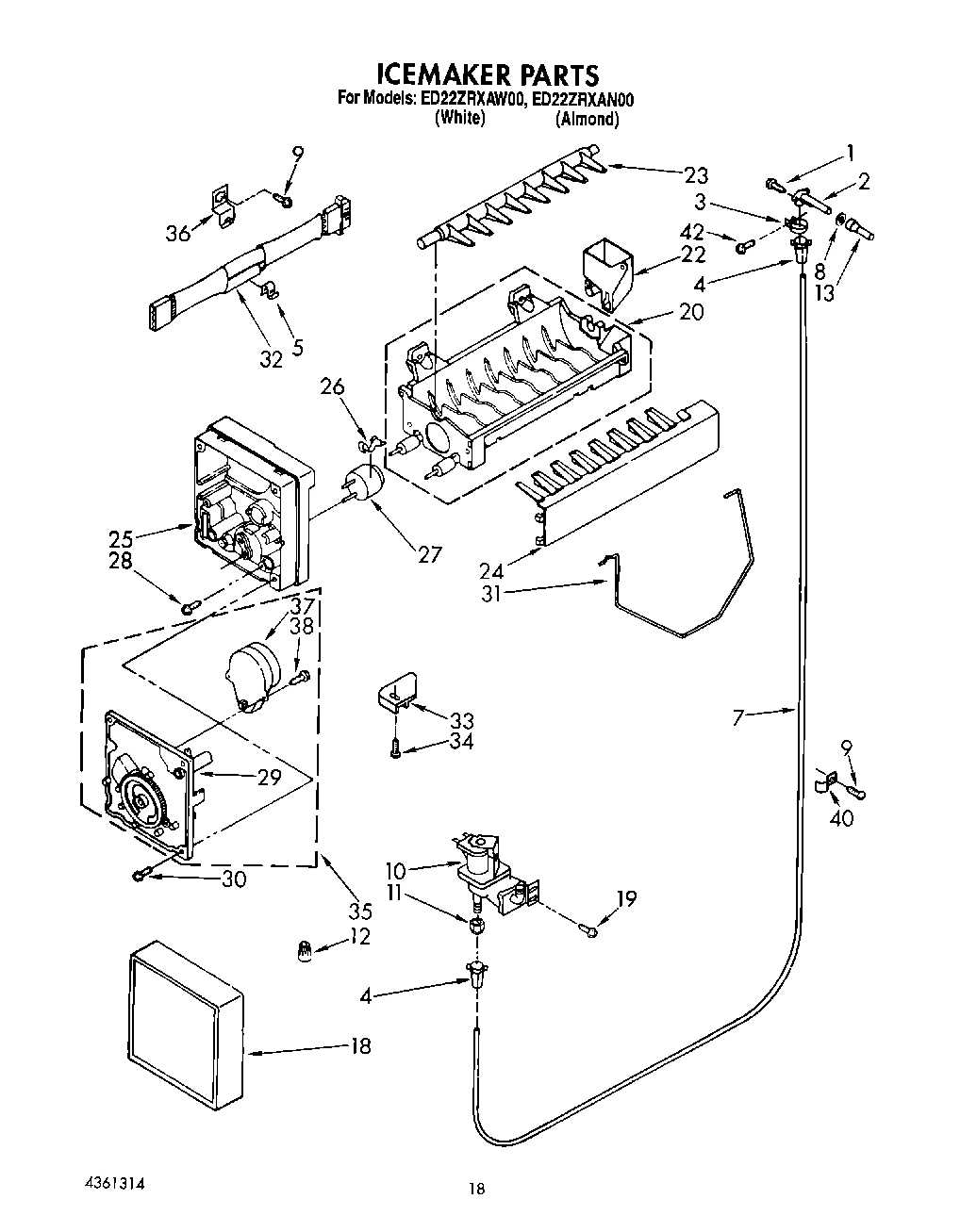 13 - ICEMAKER, LIT/OPTIONAL