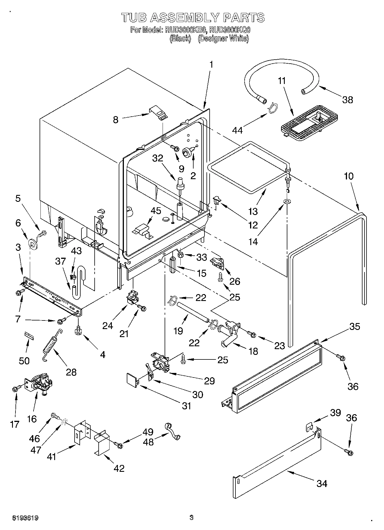 03 - TUB ASSEMBLY