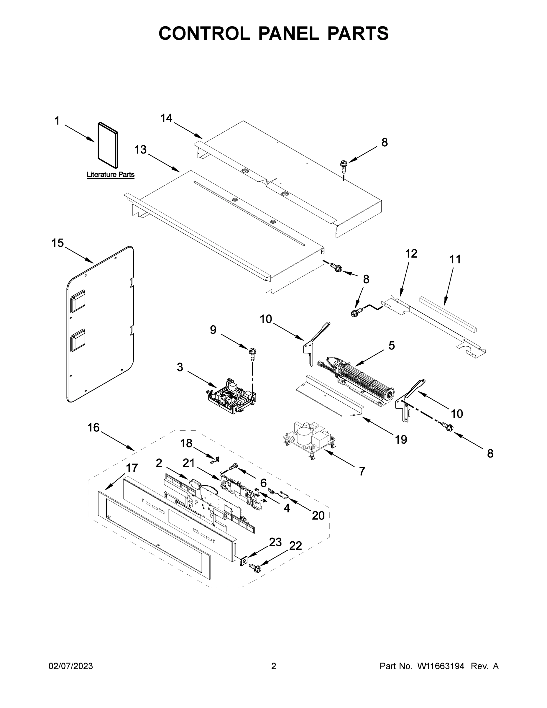 02 - CONTROL PANEL PARTS