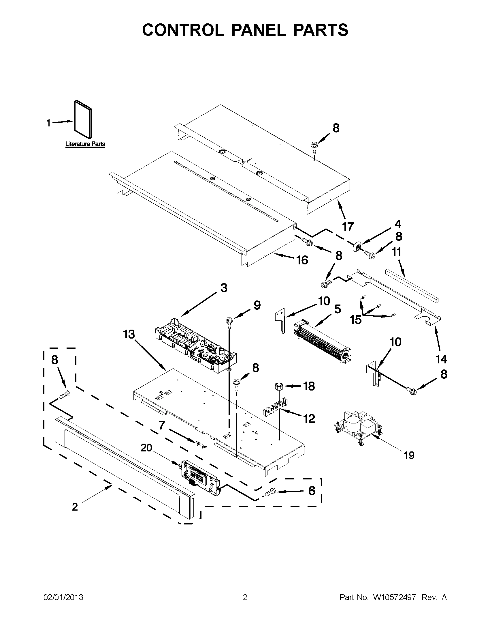 01 - CONTROL PANEL PARTS