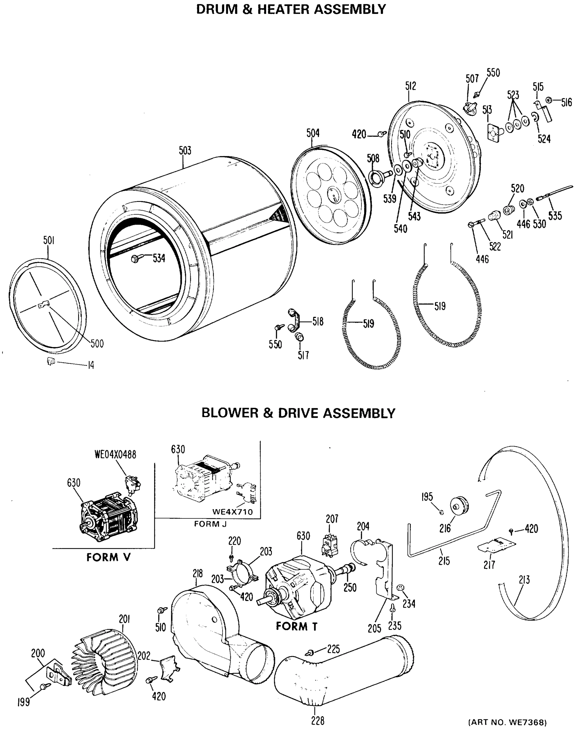 DRUM & HEATER ASSEMBLY