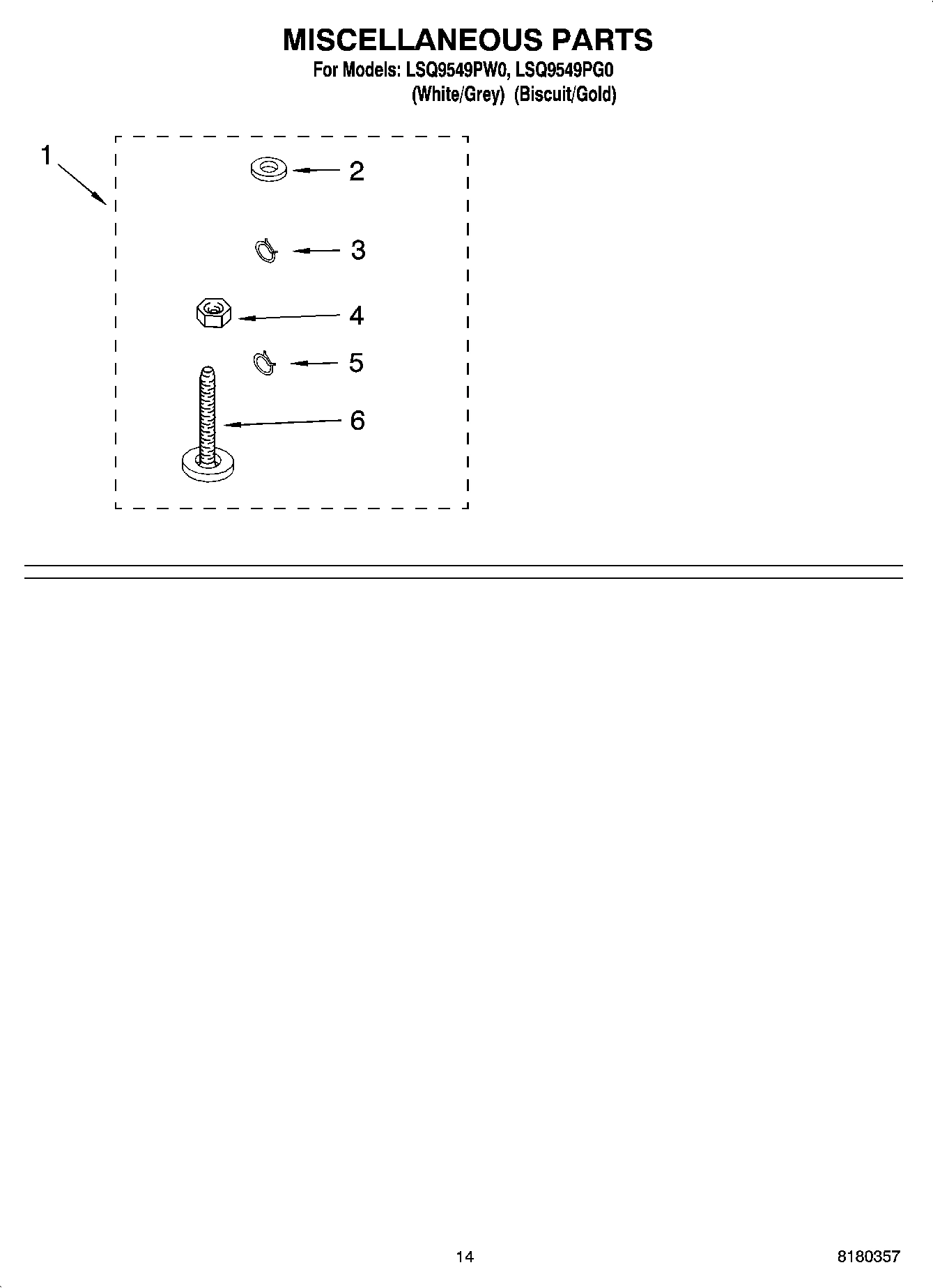 10 - MISCELLANEOUS PARTS - OPTIONAL PARTS (NOT INCLUDED)
