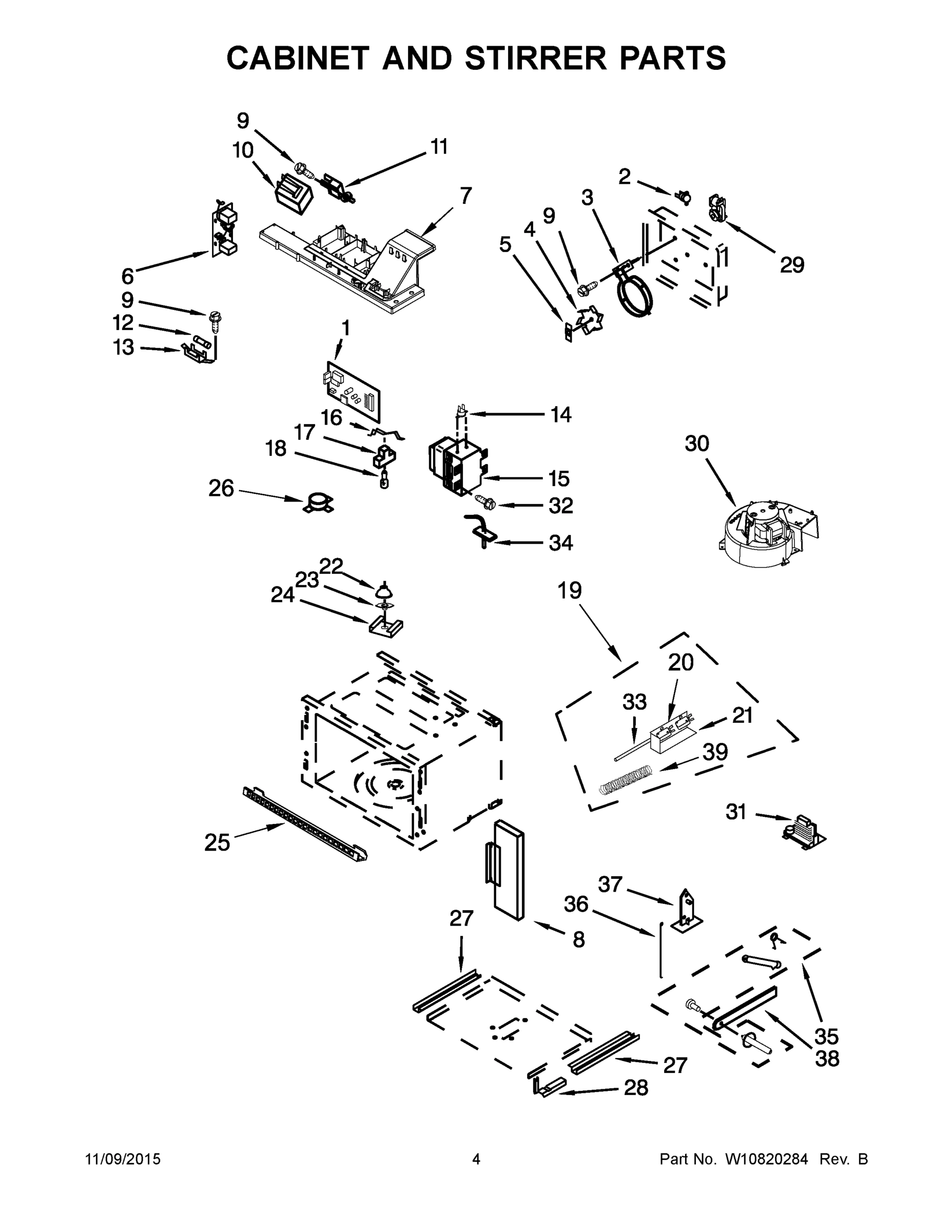 03 - CABINET AND STIRRER PARTS