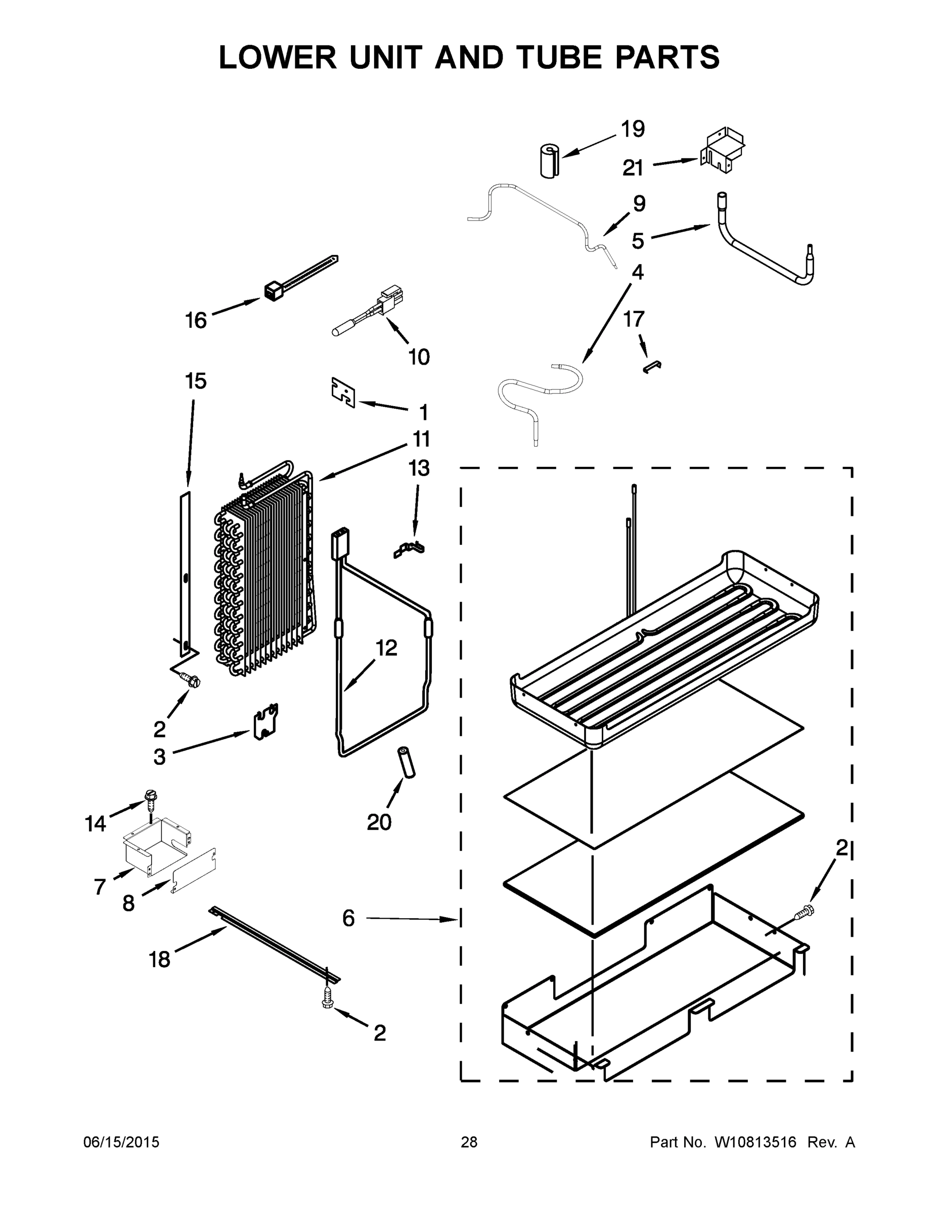 15 - LOWER UNIT AND TUBE PARTS