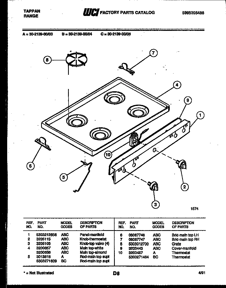 03 - COOKTOP PARTS