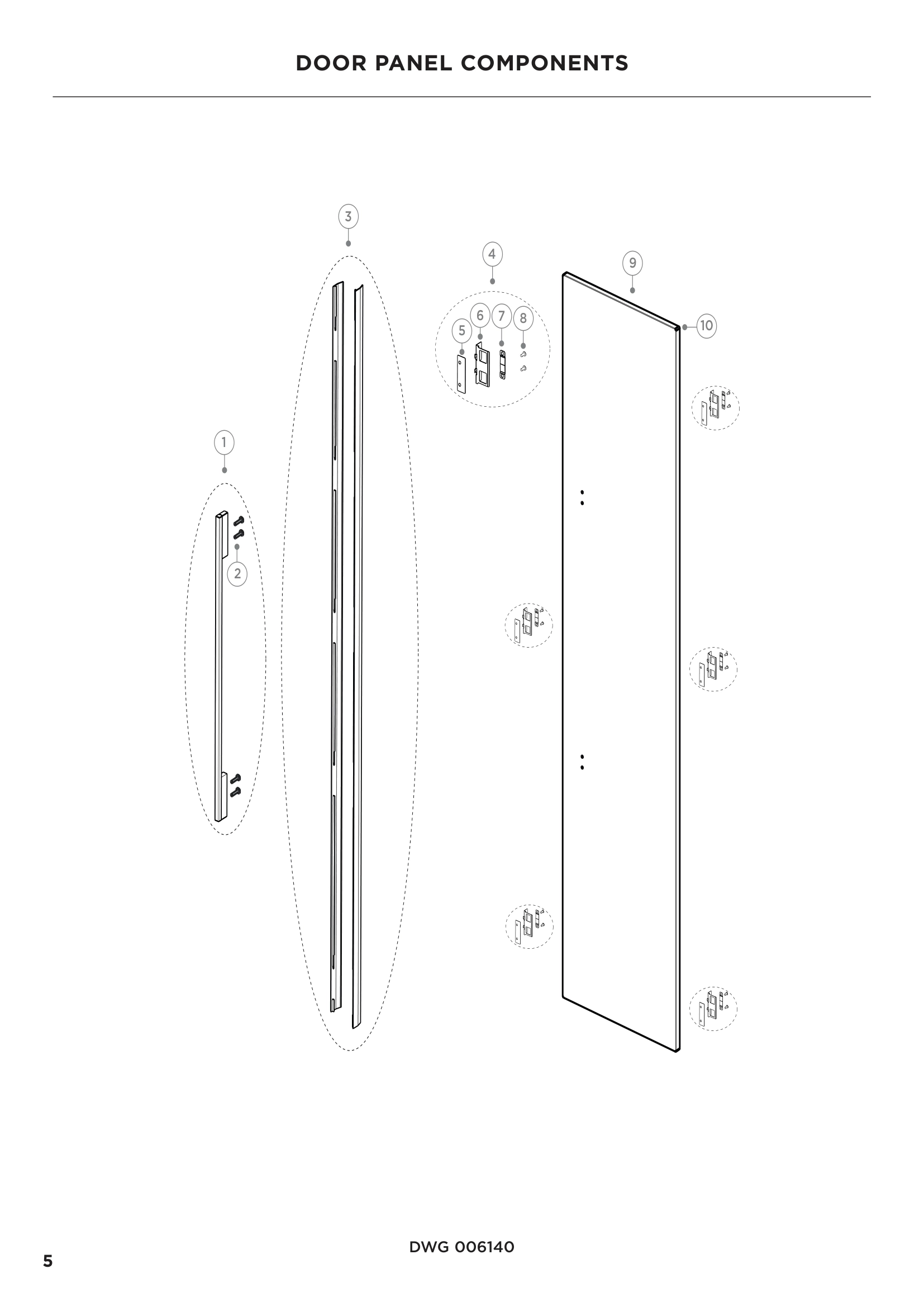 DOOR PANEL COMPONENTS